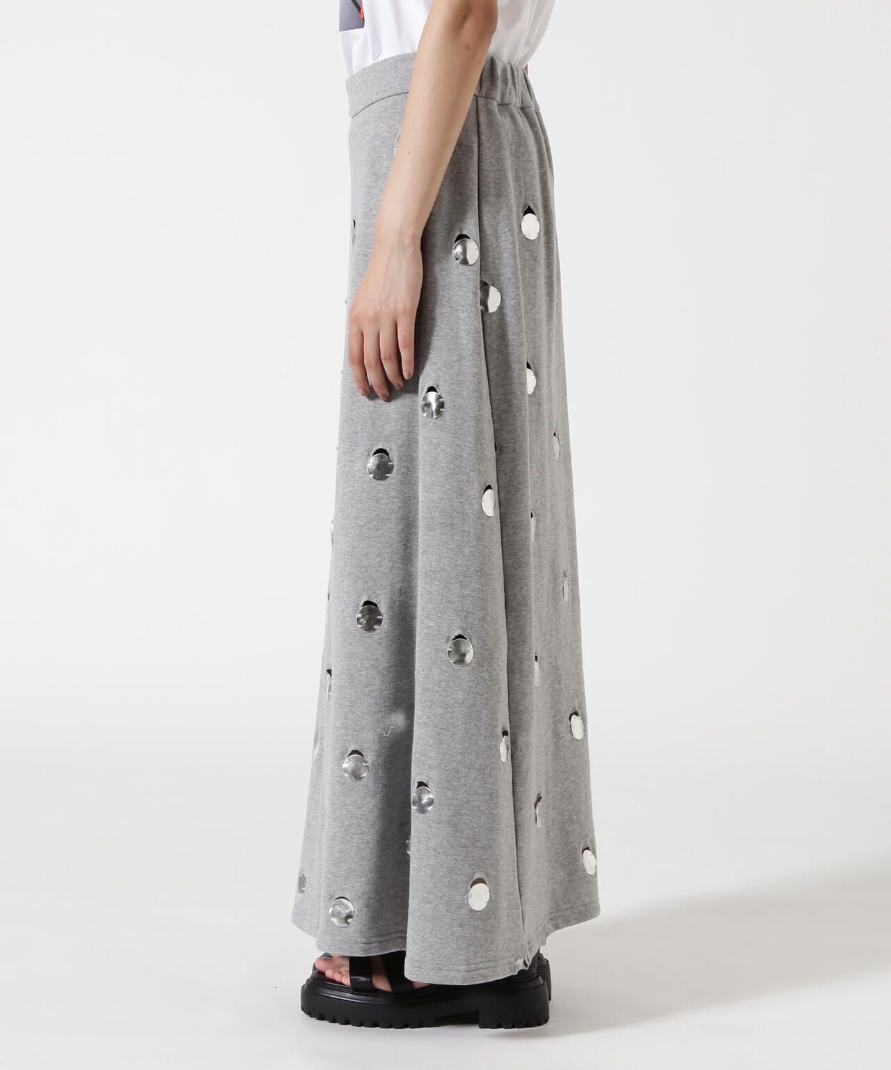 RUMCHE(ラムシェ) 別注DOT MIRROR SWEAT SKIRT