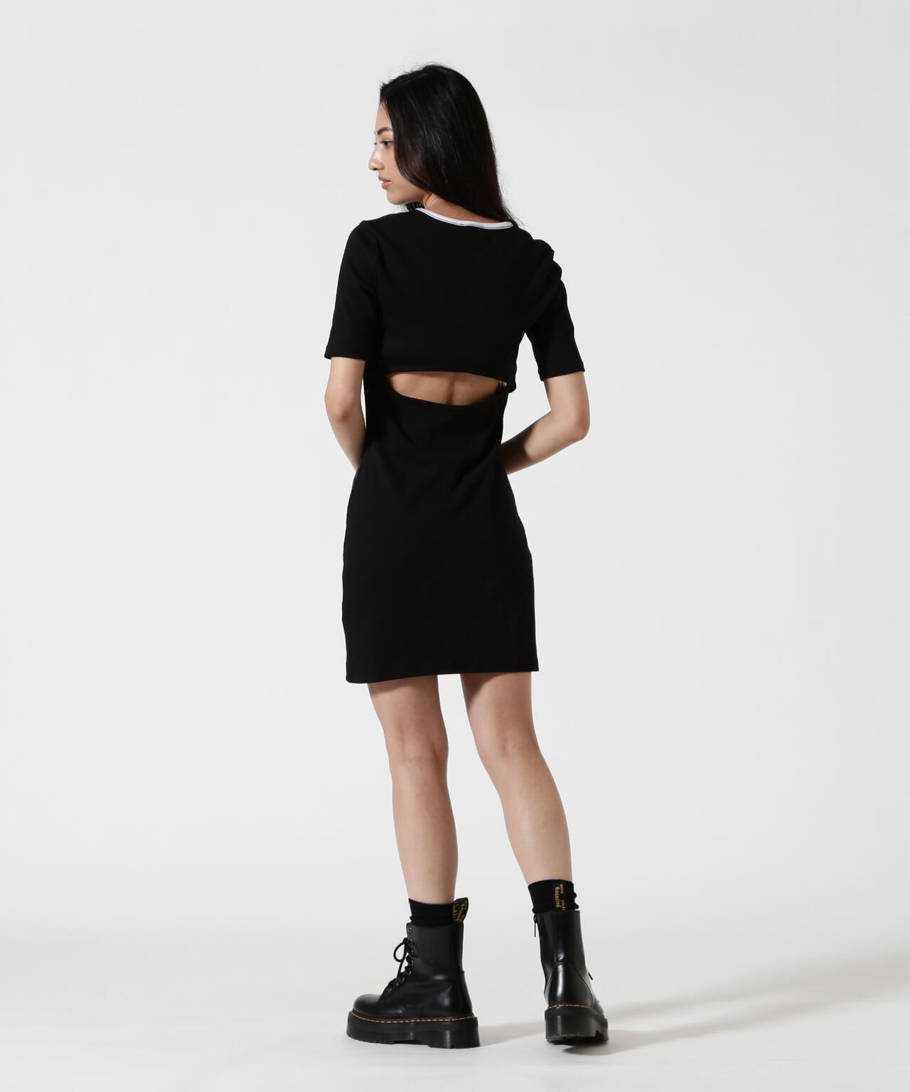 Calvin Klein (カルバンクライン）BABY RIB CUTOUT MNI DRESS/ LV047F224G