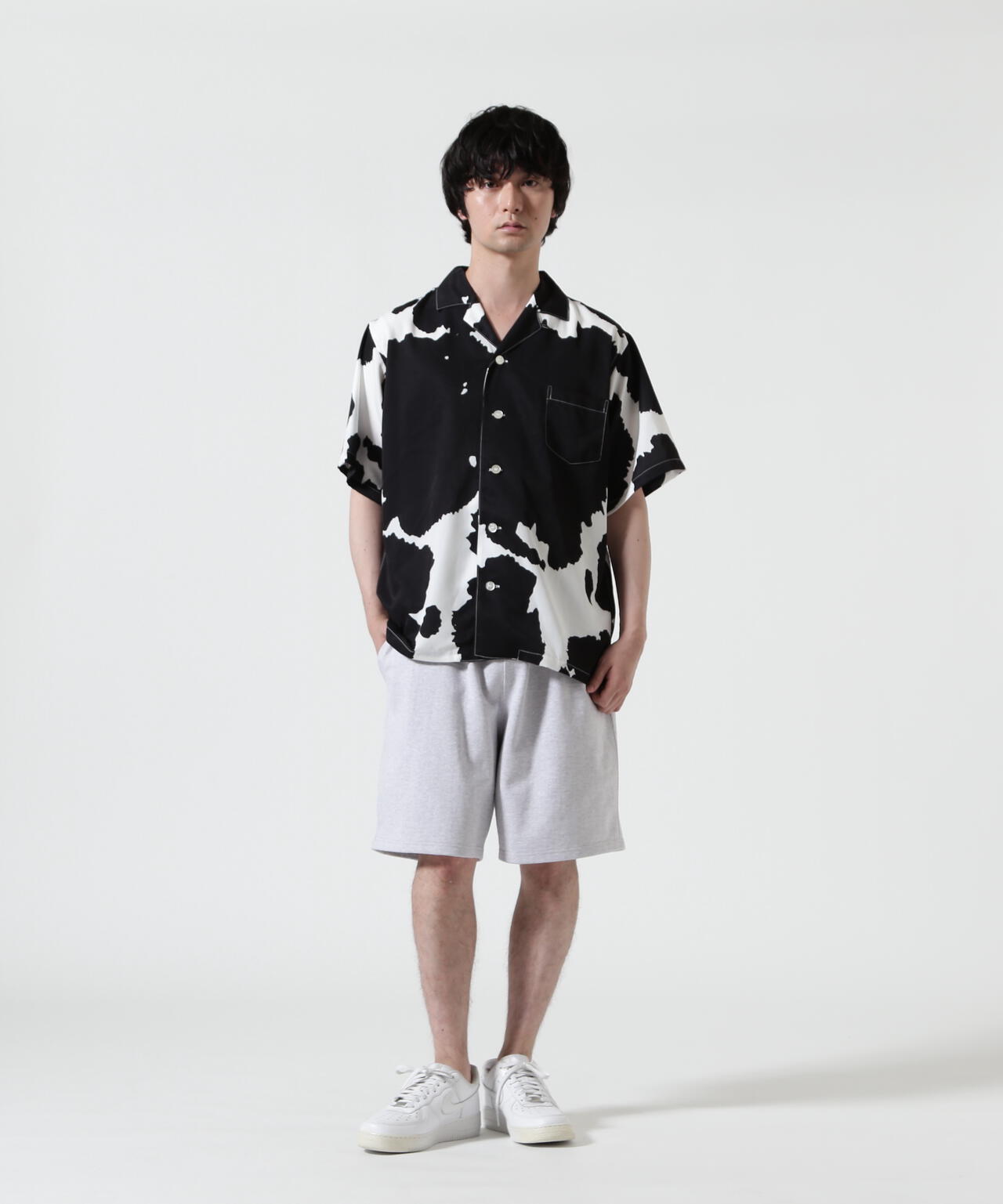 HOLO MARKET（ホロマーケット）HMV S/S SHIRTS / 総柄アロハ半袖シャツ