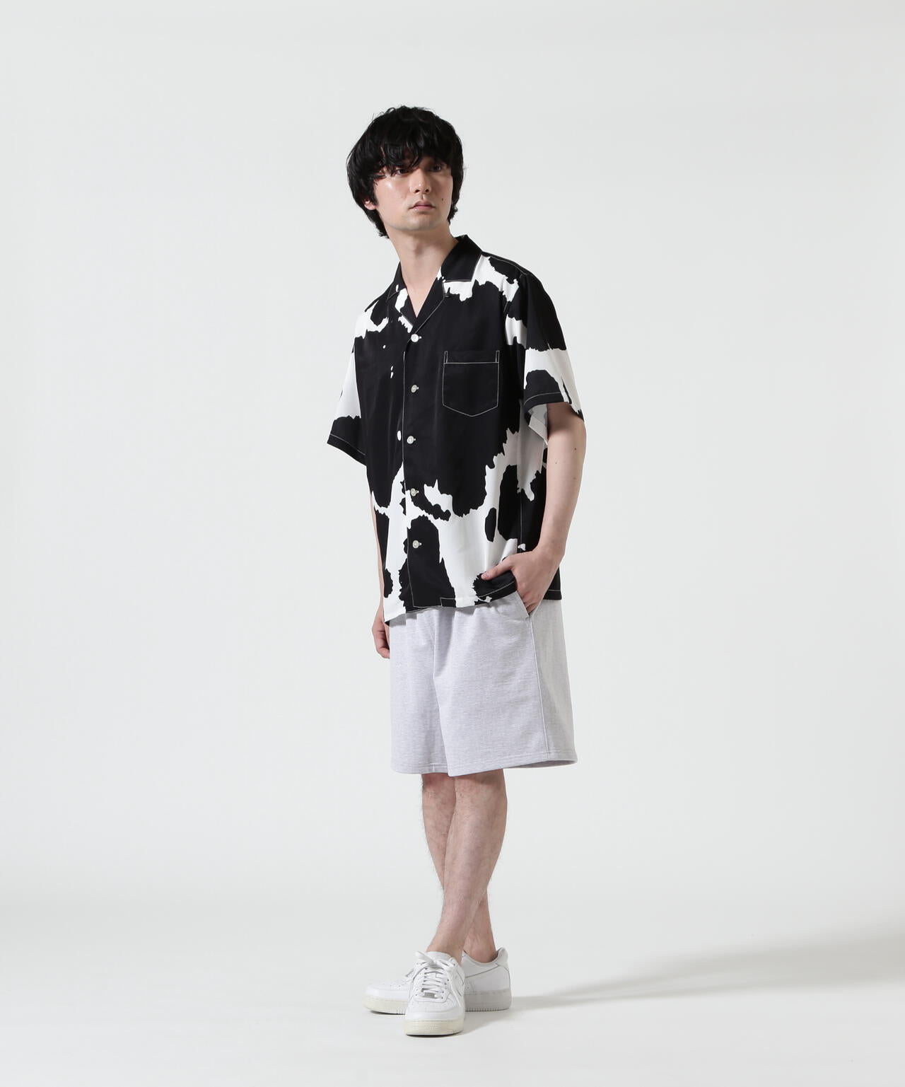 HOLO MARKET（ホロマーケット）HMV S/S SHIRTS / 総柄アロハ半袖シャツ