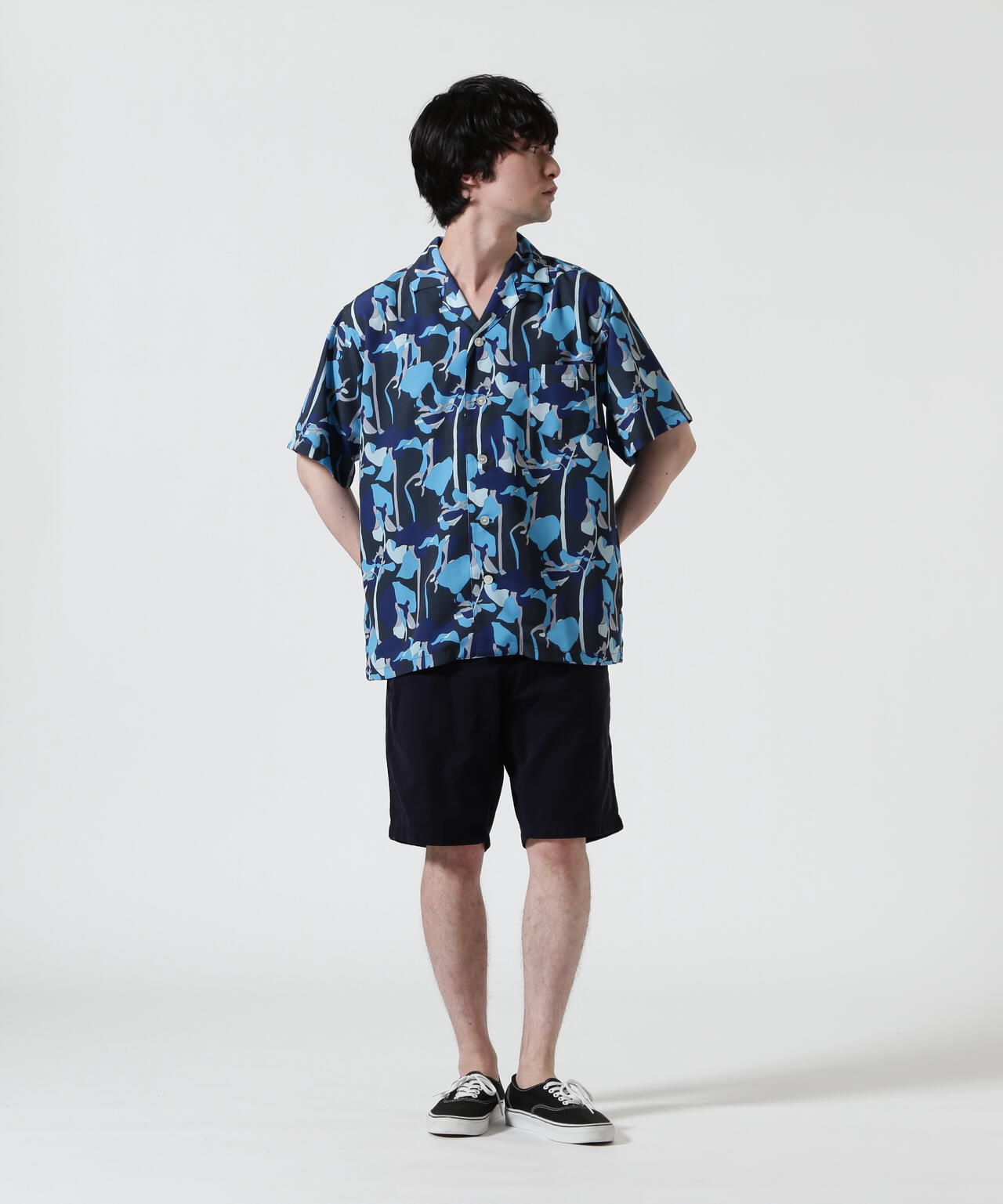 HOLO MARKET（ホロマーケット）HMV S/S SHIRTS / 総柄アロハ半袖シャツ