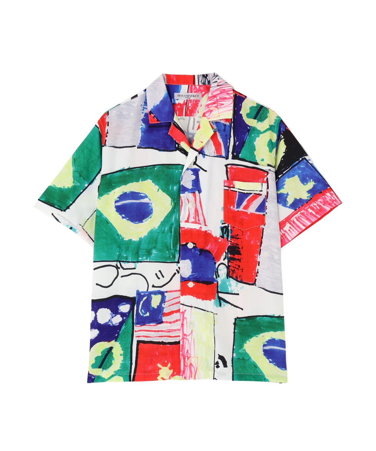 HOLO MARKET（ホロマーケット）HMV S/S SHIRTS / 総柄アロハ半袖シャツ