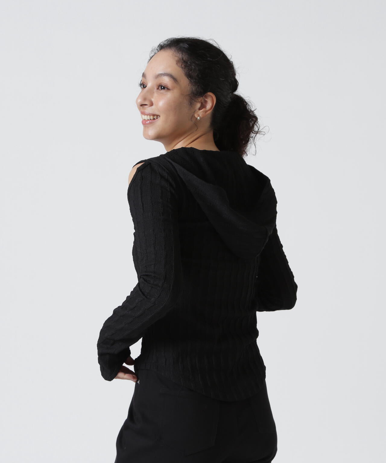 Knuth Marf（クヌースマーフ）hooded jacquard top