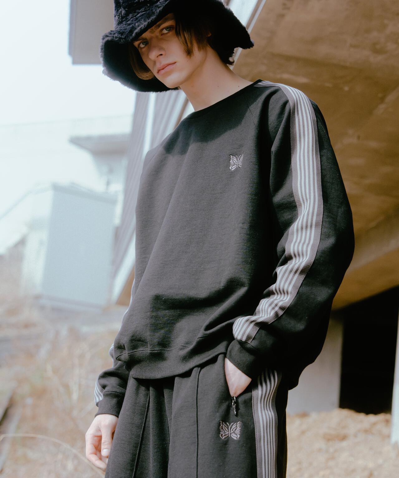 NEEDLES / ニードルズ【B'2nd EXCLUSIVE】TRACK CREW NECK - COTTON JERSEY
