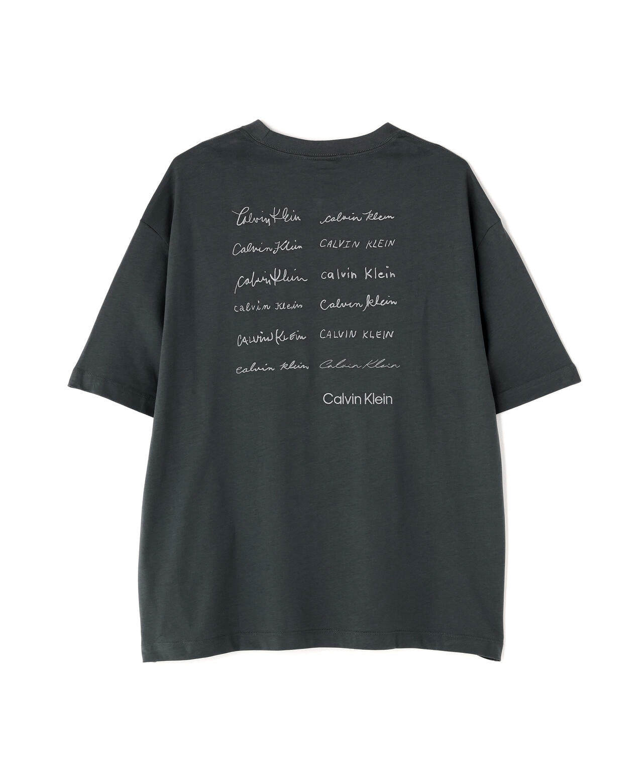 Calvin Klein (カルバンクライン）エンブロイダリーロゴフォント グラフィックTシャツ