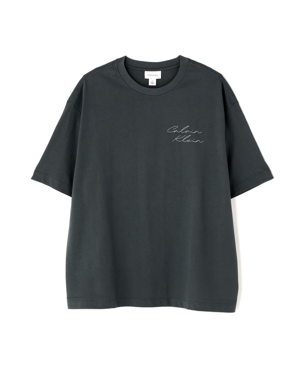 Calvin Klein (カルバンクライン）エンブロイダリーロゴフォント グラフィックTシャツ