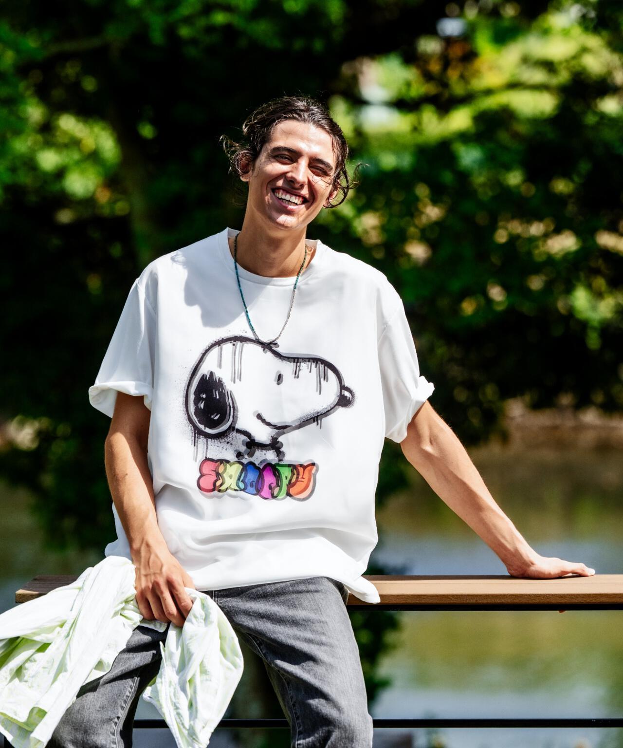 TRIPPY ART / SNOOPY DRIP TEE