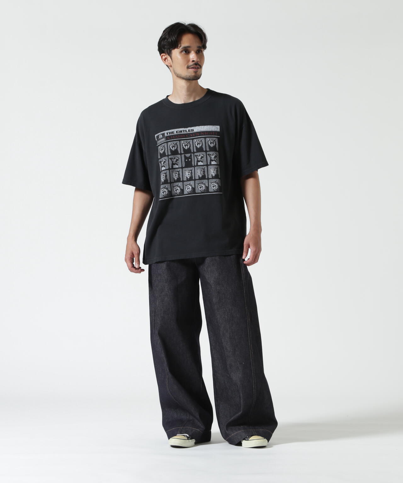 REMI RELIEF /  別注20/-天竺BIGサイズTシャツ（A HARD CAT'S)