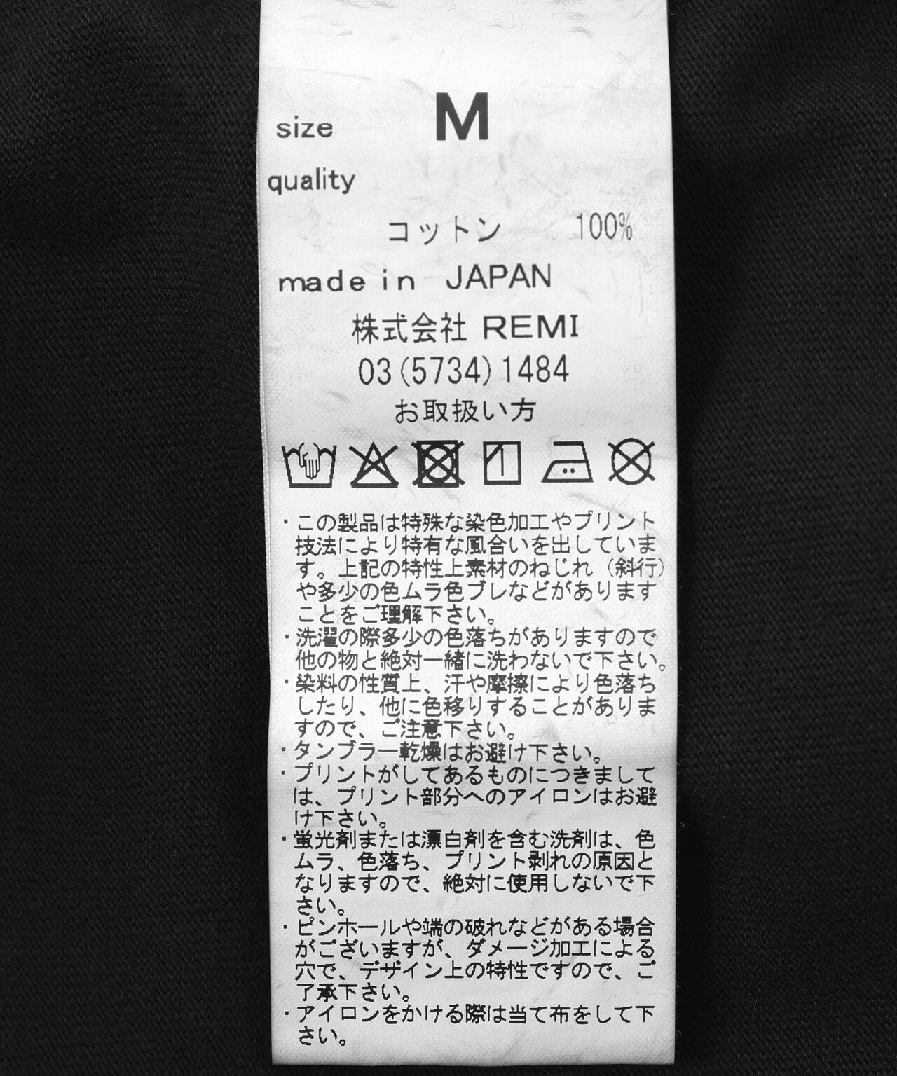 REMI RELIEF（レミレリーフ） 別注20/-天竺BIGサイズTシャツ（FREEDOM）