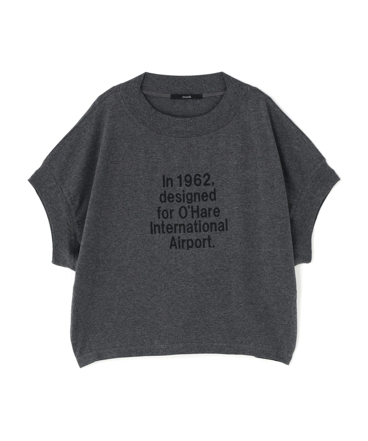 MUNICH（ミューニック）コットンジャージロゴプリントTシャツ