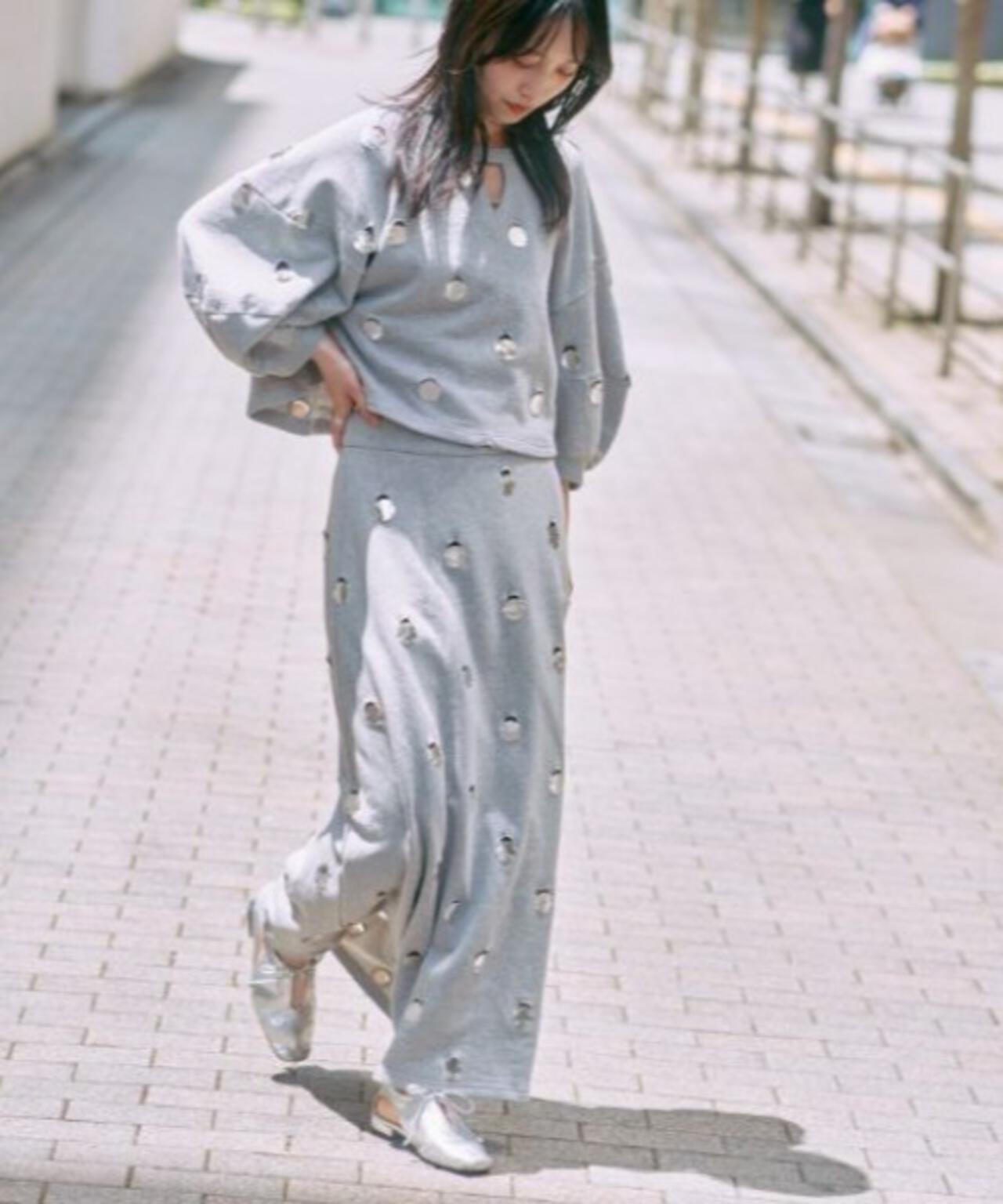 RUMCHE(ラムシェ) 別注DOT MIRROR SWEAT