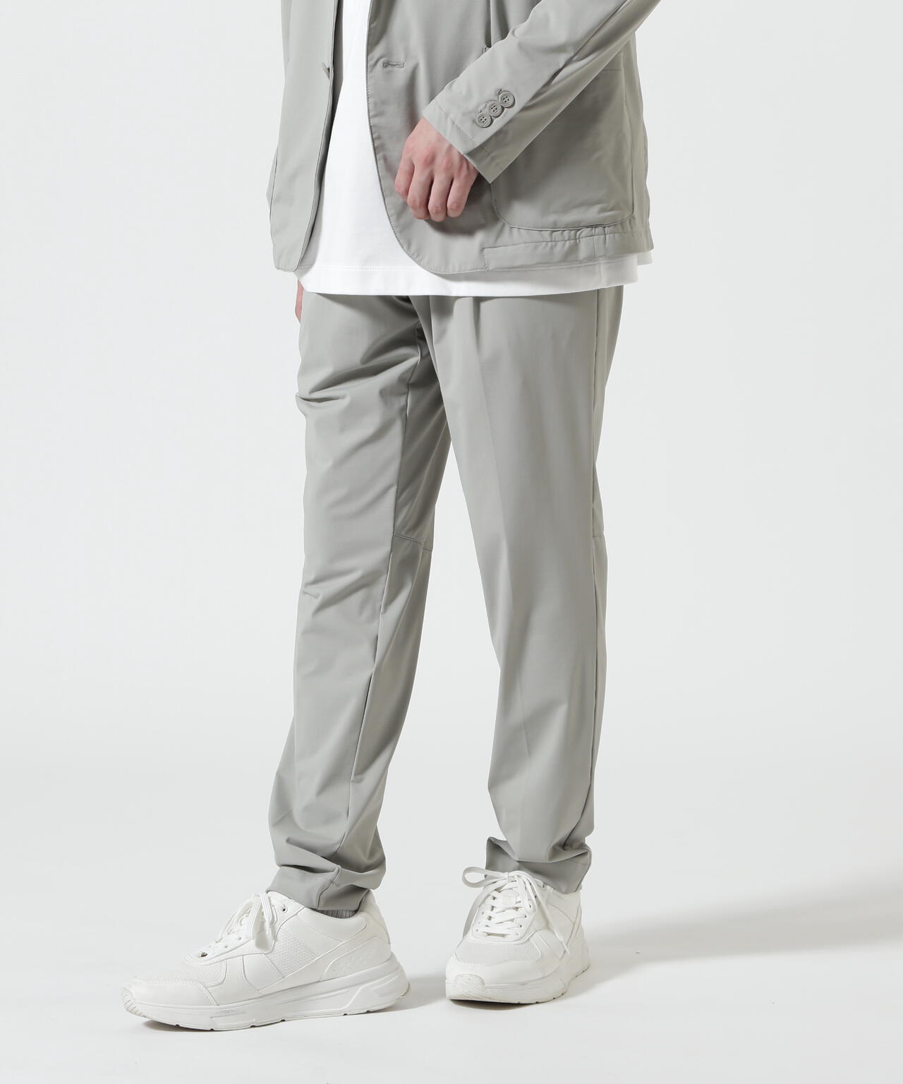 PIUORO（ピウオロ） NYLON TRICOT TUCK JOGGER PANTS