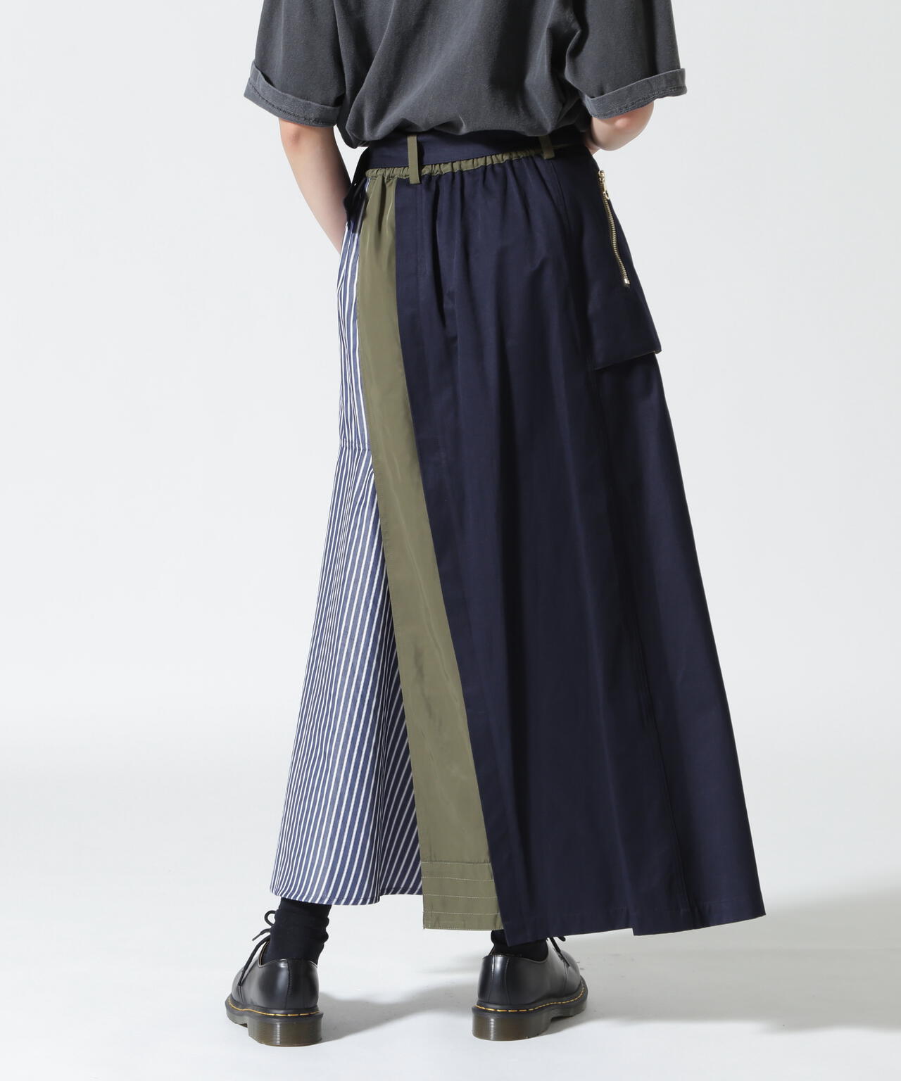 Risley(リズレー) 別注ベルト付アシンメトリーフレアスカート
