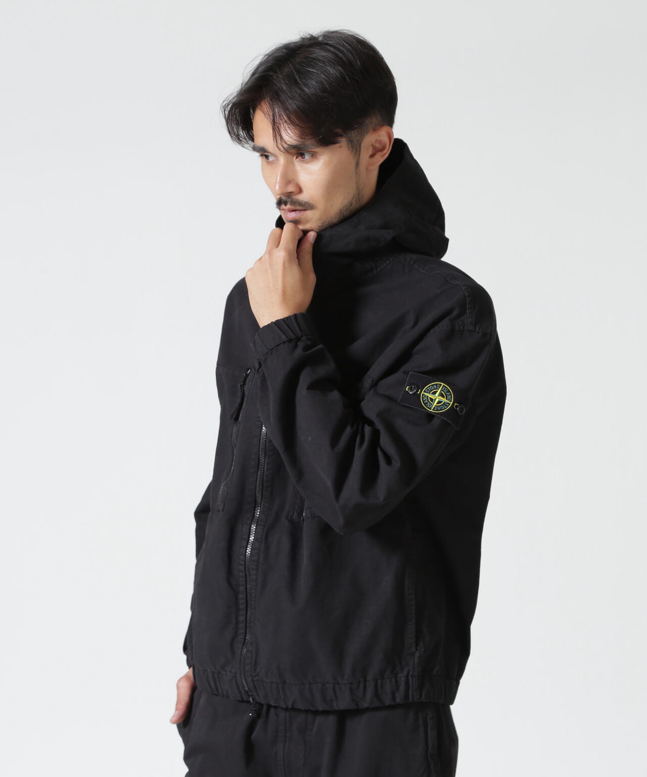 STONE ISLAND / COTTON RIPSTOP HOODED SHIRTS