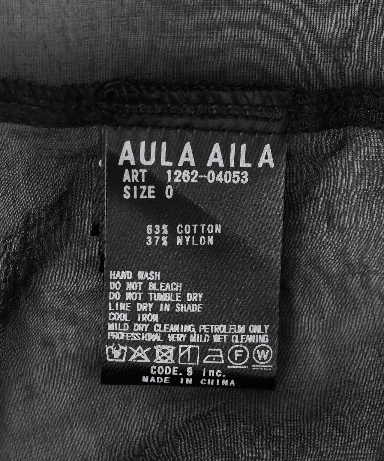 AULA AILA（アウラ アイラ）別注ステッチポイントシアーシャツ