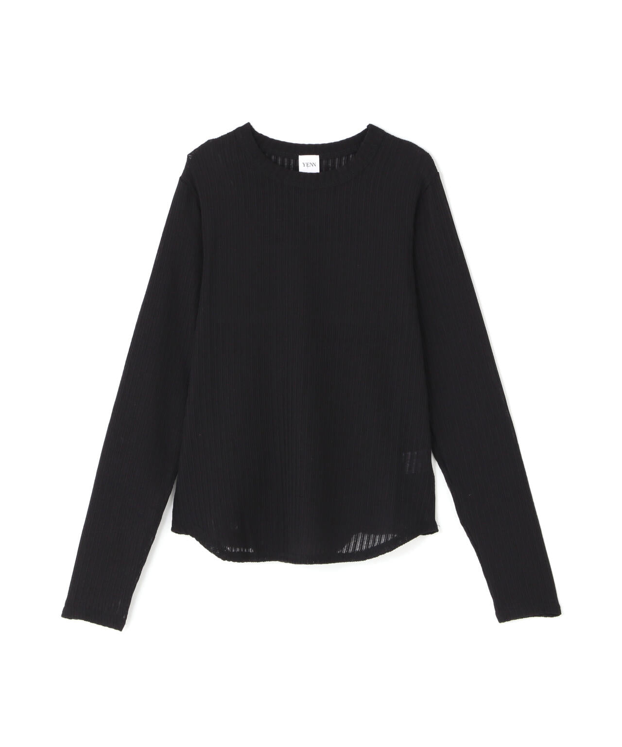 YENN（イエン）STRIPE SHEER RIB TEE