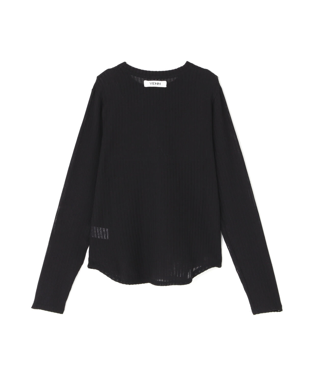 YENN（イエン）STRIPE SHEER RIB TEE