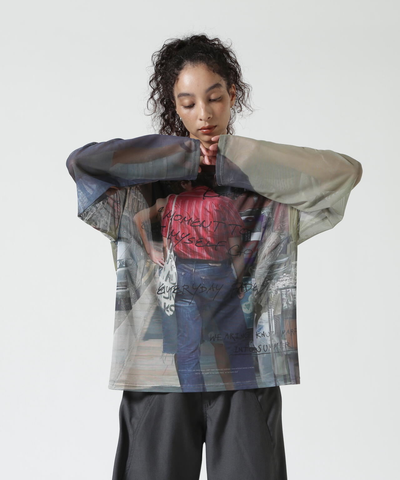 Knuth Marf（クヌースマーフ）oji sheer long-sleeve tee(unisex)