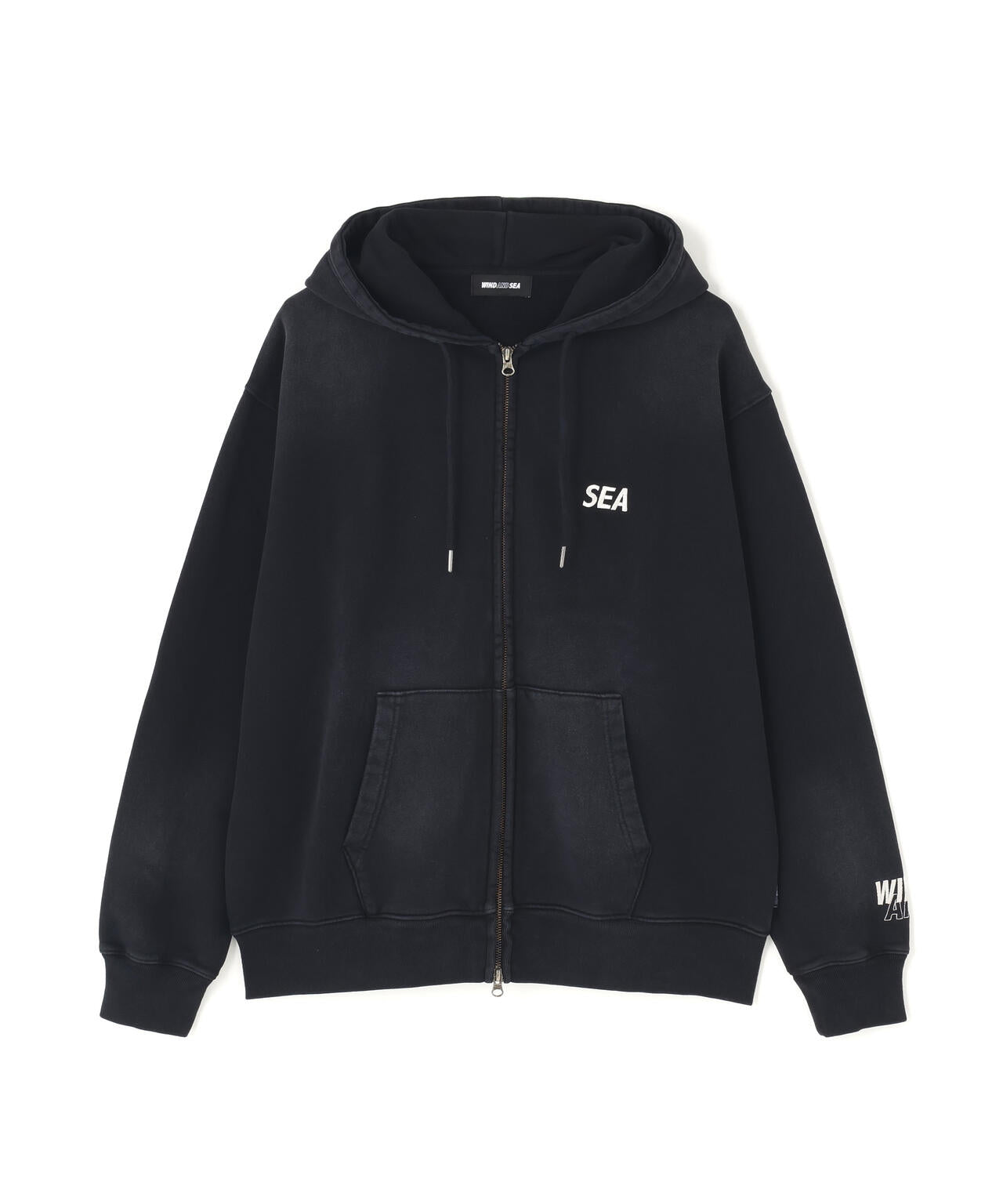 WIND AND SEA / SULFUR DYEING LOGO ZIP SWEATSHIRT