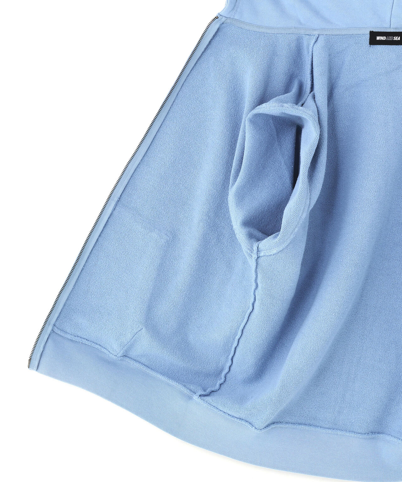 WIND AND SEA / SULFUR DYEING LOGO ZIP SWEATSHIRT