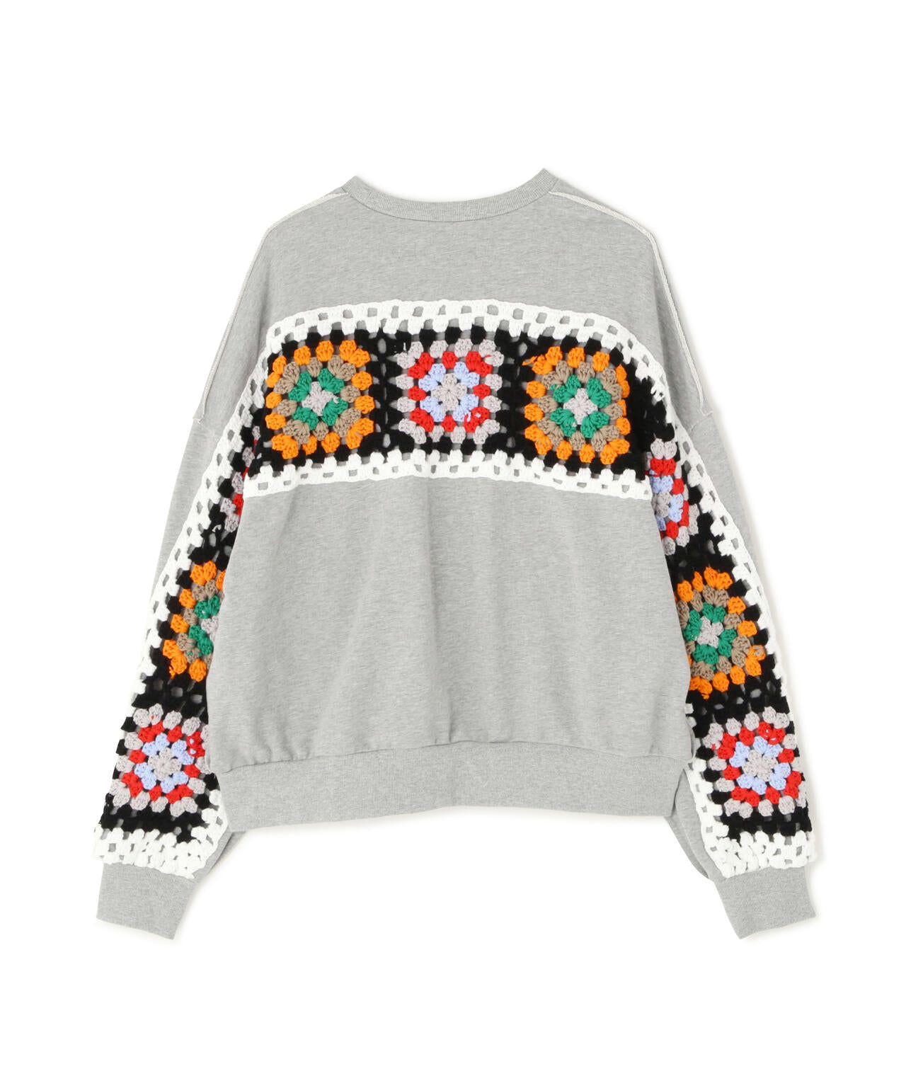 DISCOVERED（ディスカバード）別注CROCHET SLEEVE SWEAT(UNISEX)