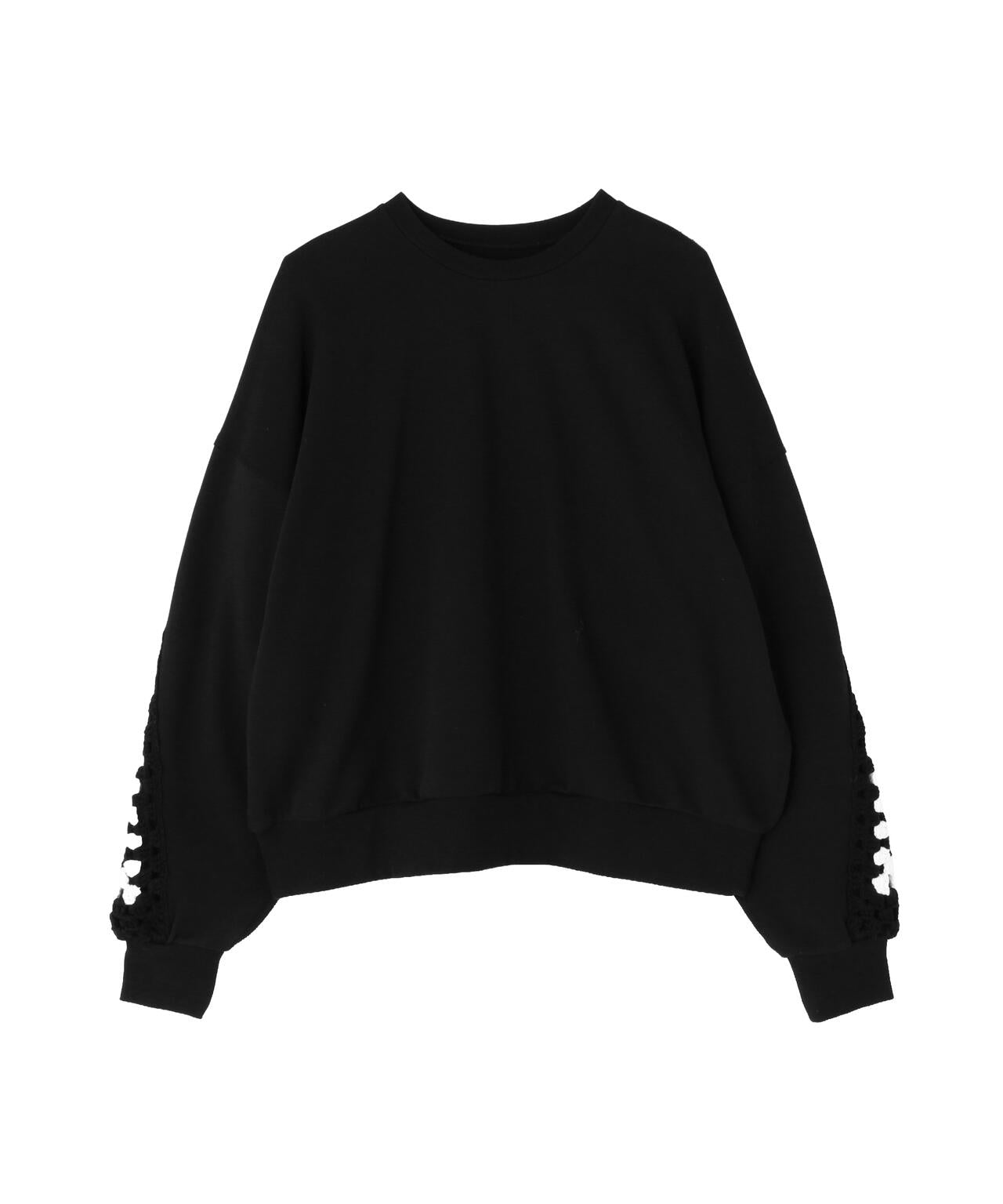 DISCOVERED（ディスカバード）別注CROCHET SLEEVE SWEAT(UNISEX)