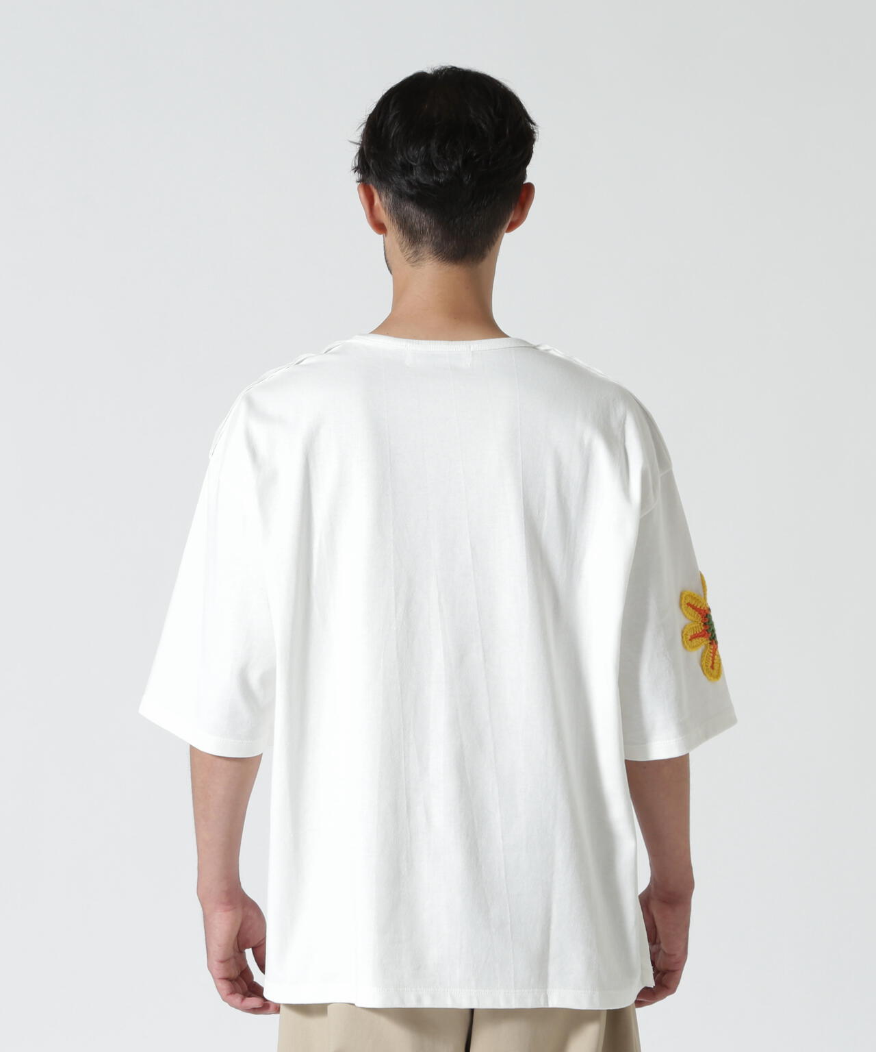 DISCOVERED / 別注MEXICAN SKULL CROCHET S/S TEE