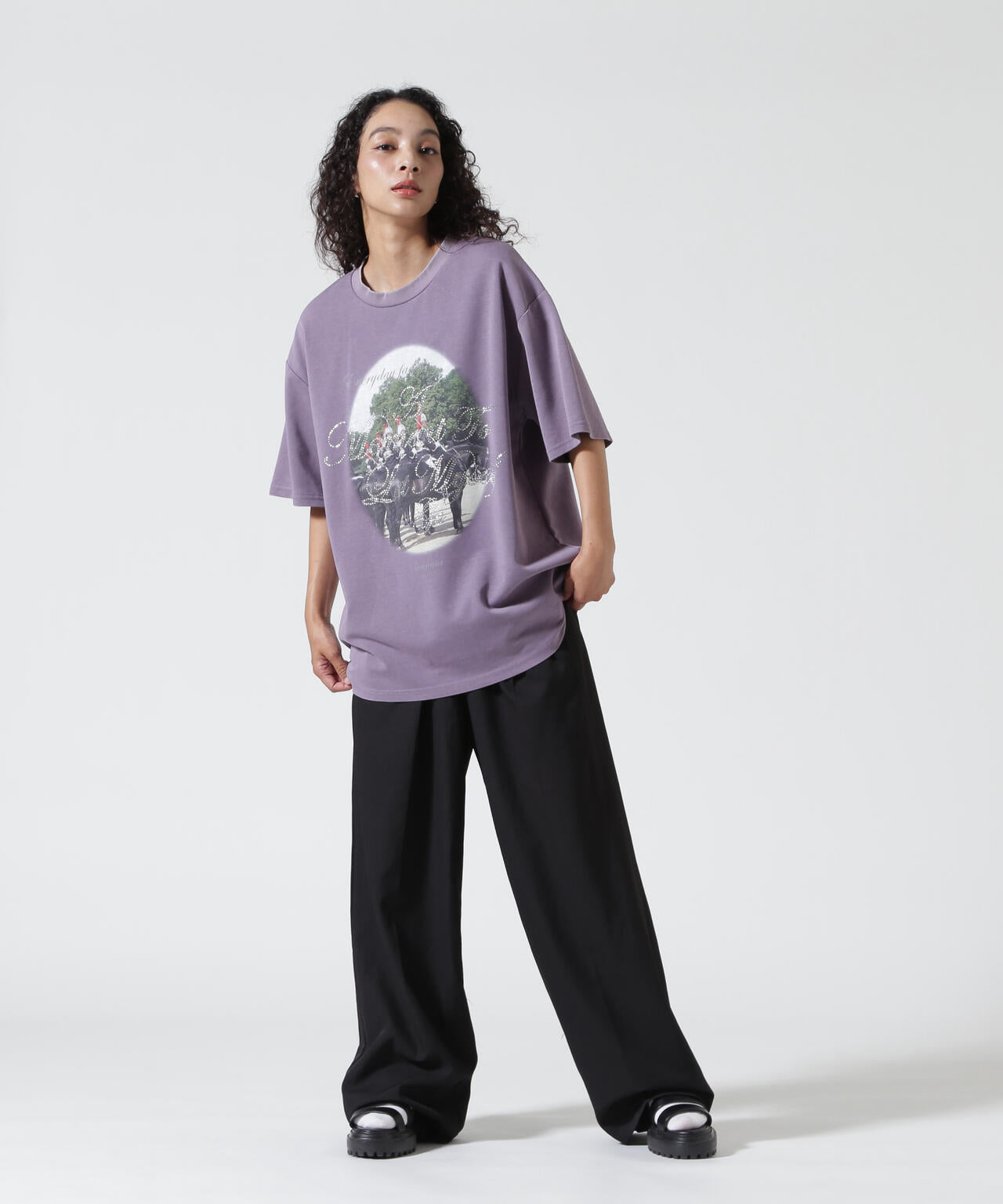 Knuth Marf（クヌースマーフ）rhinestone graphic tee(unisex)