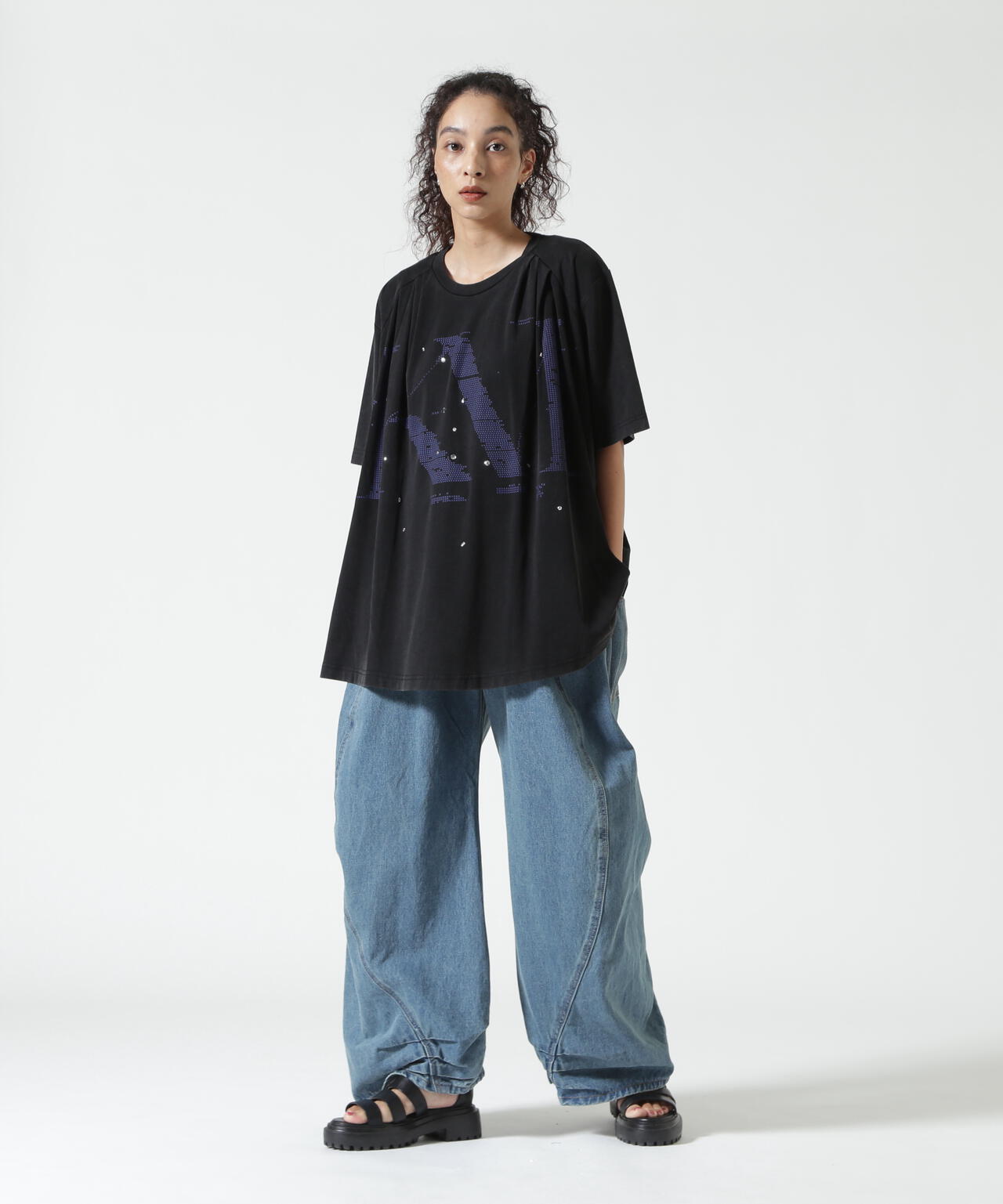 Knuth Marf（クヌースマーフ）tuck detail oversized tee/unisex