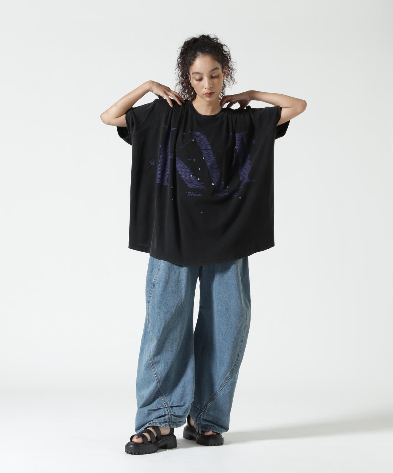 Knuth Marf（クヌースマーフ）tuck detail oversized tee/unisex