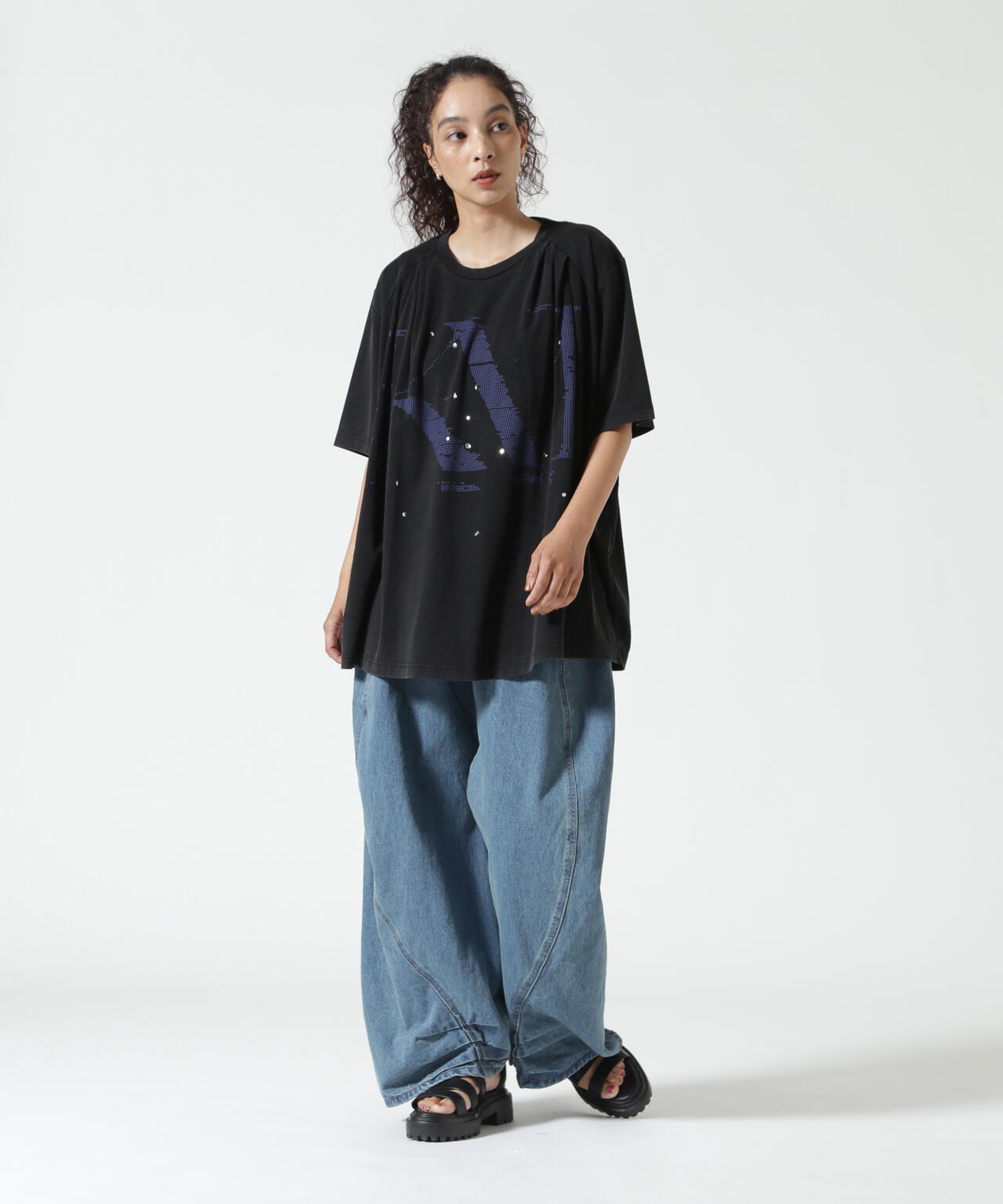 Knuth Marf（クヌースマーフ）tuck detail oversized tee/unisex