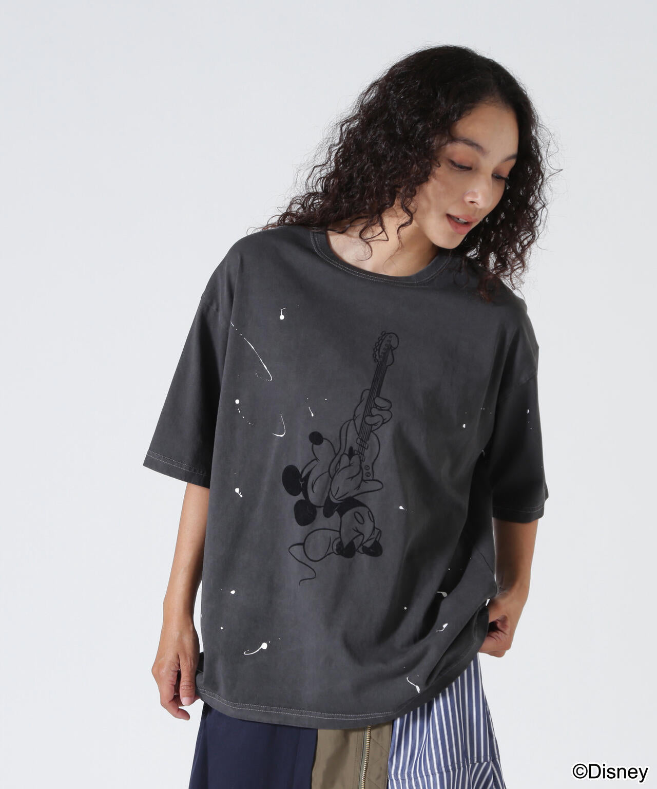 GOOD ROCK SPEED (グッドロックスピード) 別注MickeyペイントTEE/UNISEX