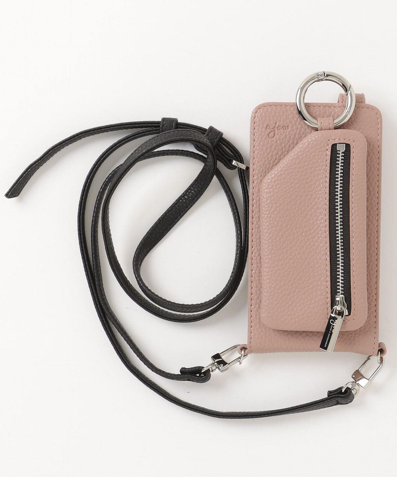 ajew/エジュー/【ひも付き マルチ対応 Sサイズ】 zipphone case shoulder