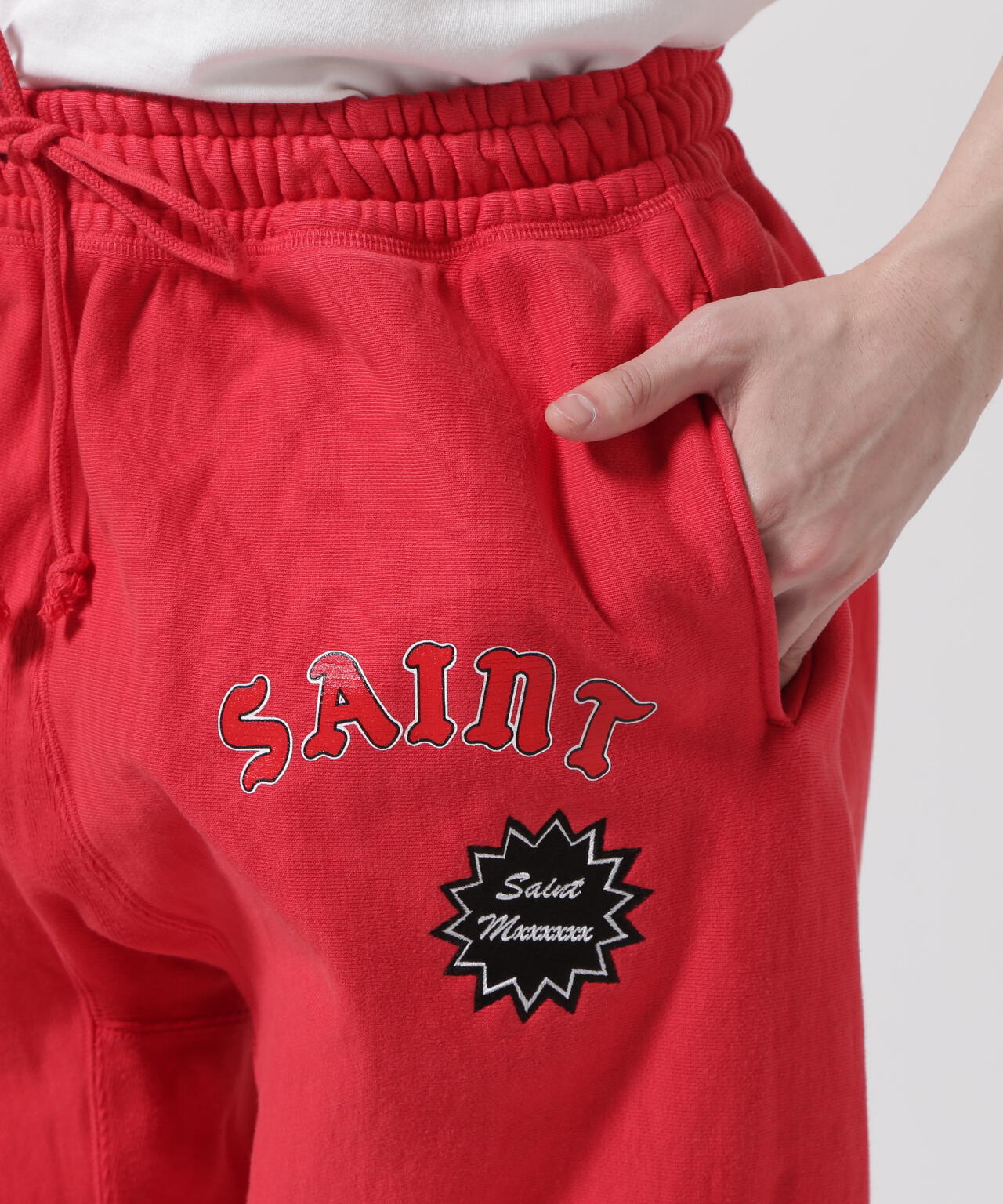 SAINT MICHAEL/セント マイケル/SWT PANTS/ARCH SAINT/RED