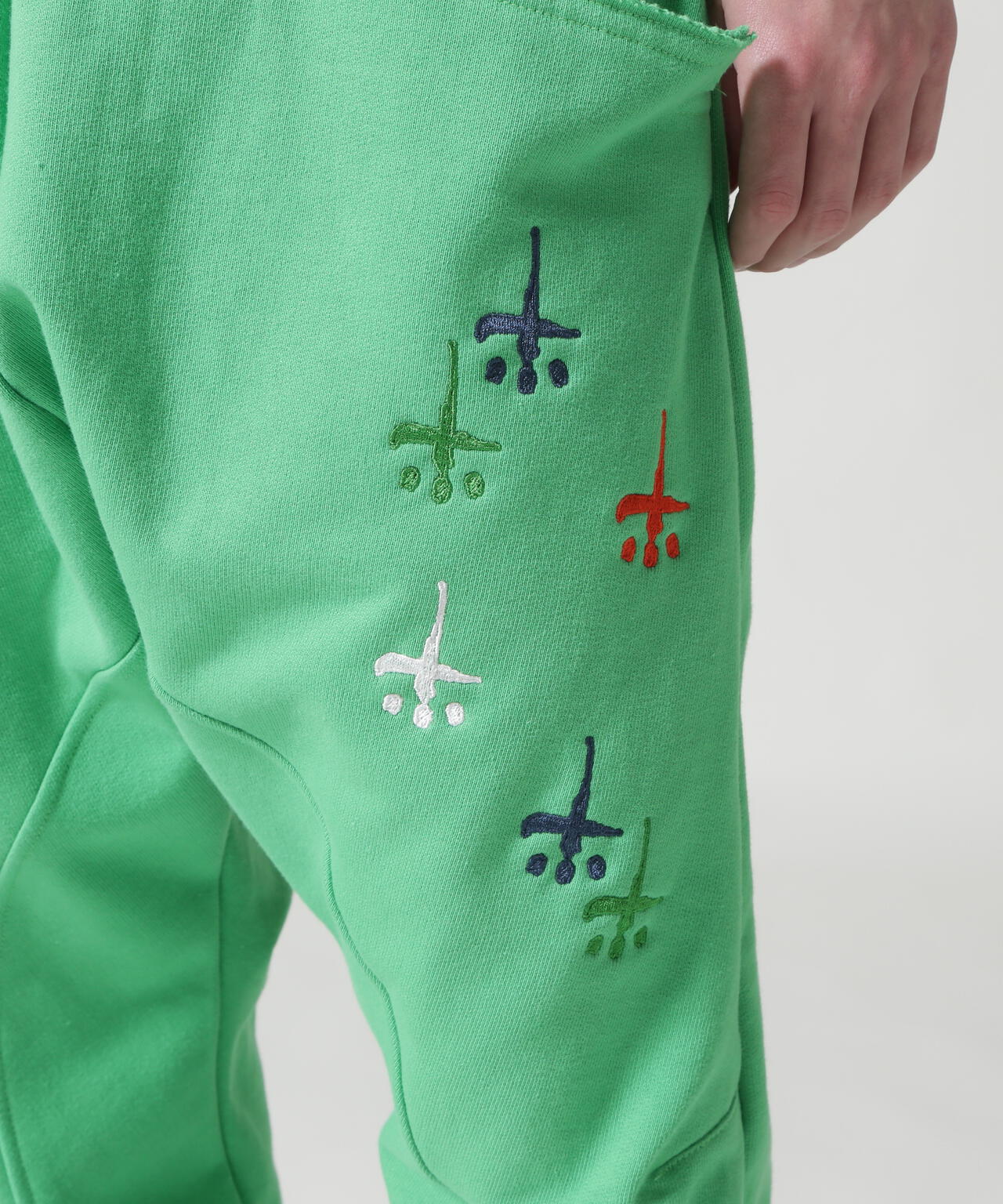 CTLS/シーティーエルエス/別注USUAL PANTS 刺繍クロス