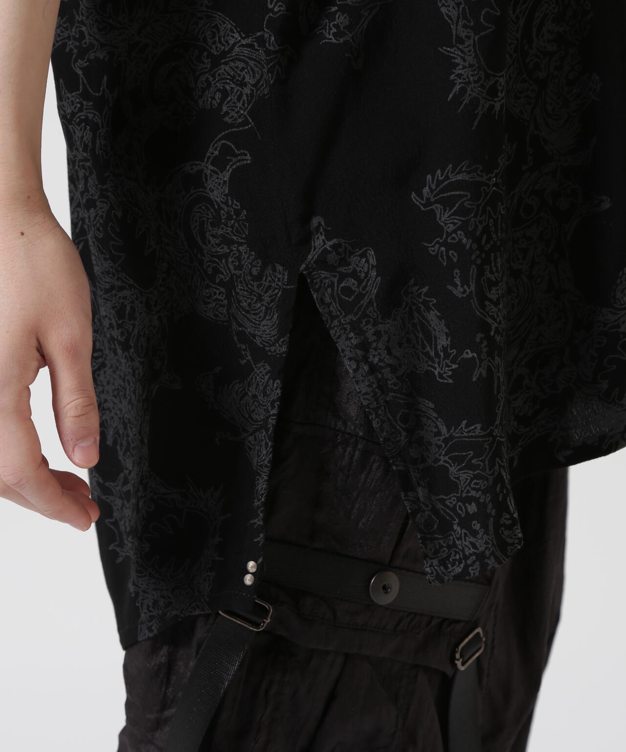 KMRii/ケムリ/Magnolia Crepe Rayon Shirt