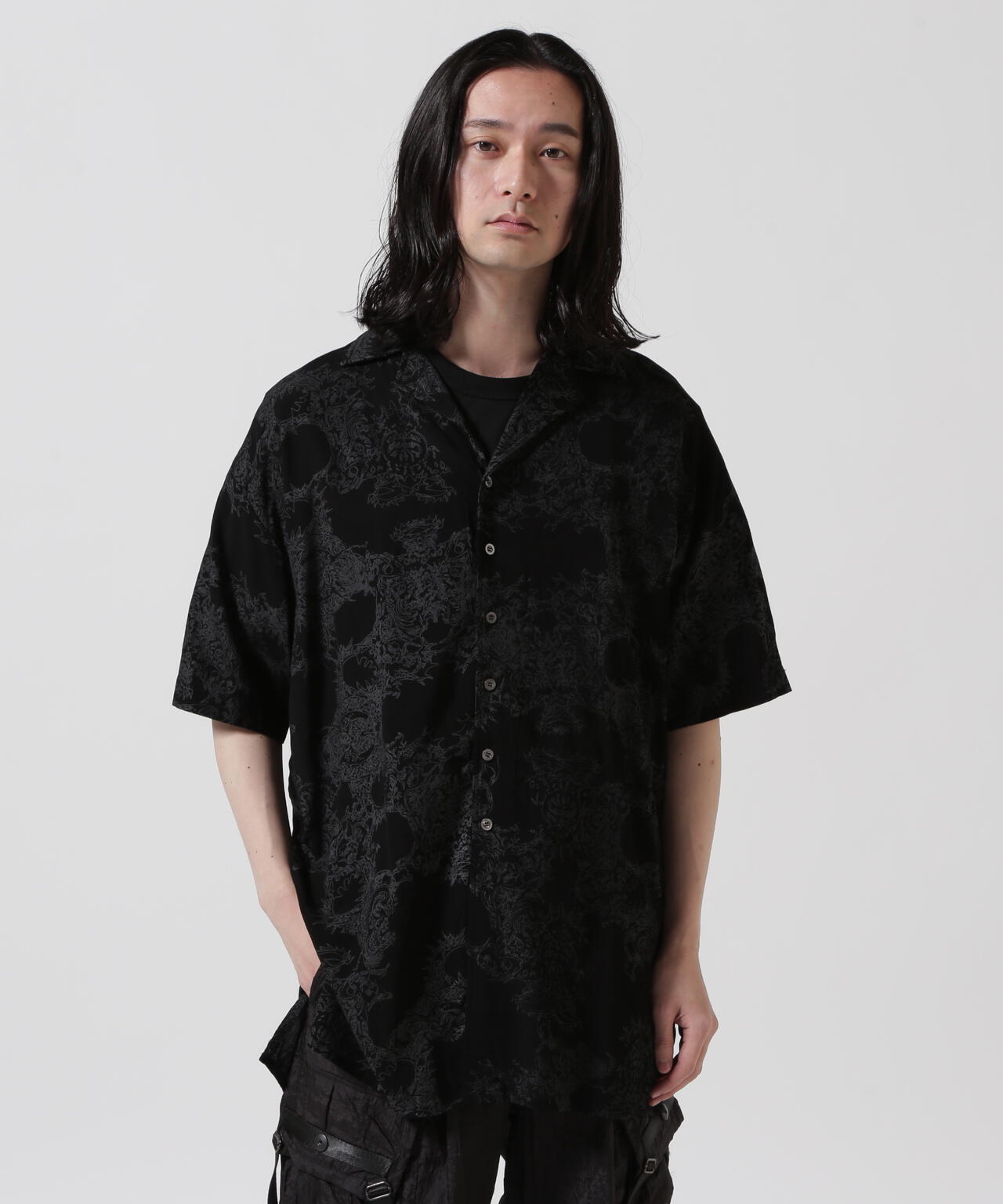 KMRii/ケムリ/Magnolia Crepe Rayon Shirt