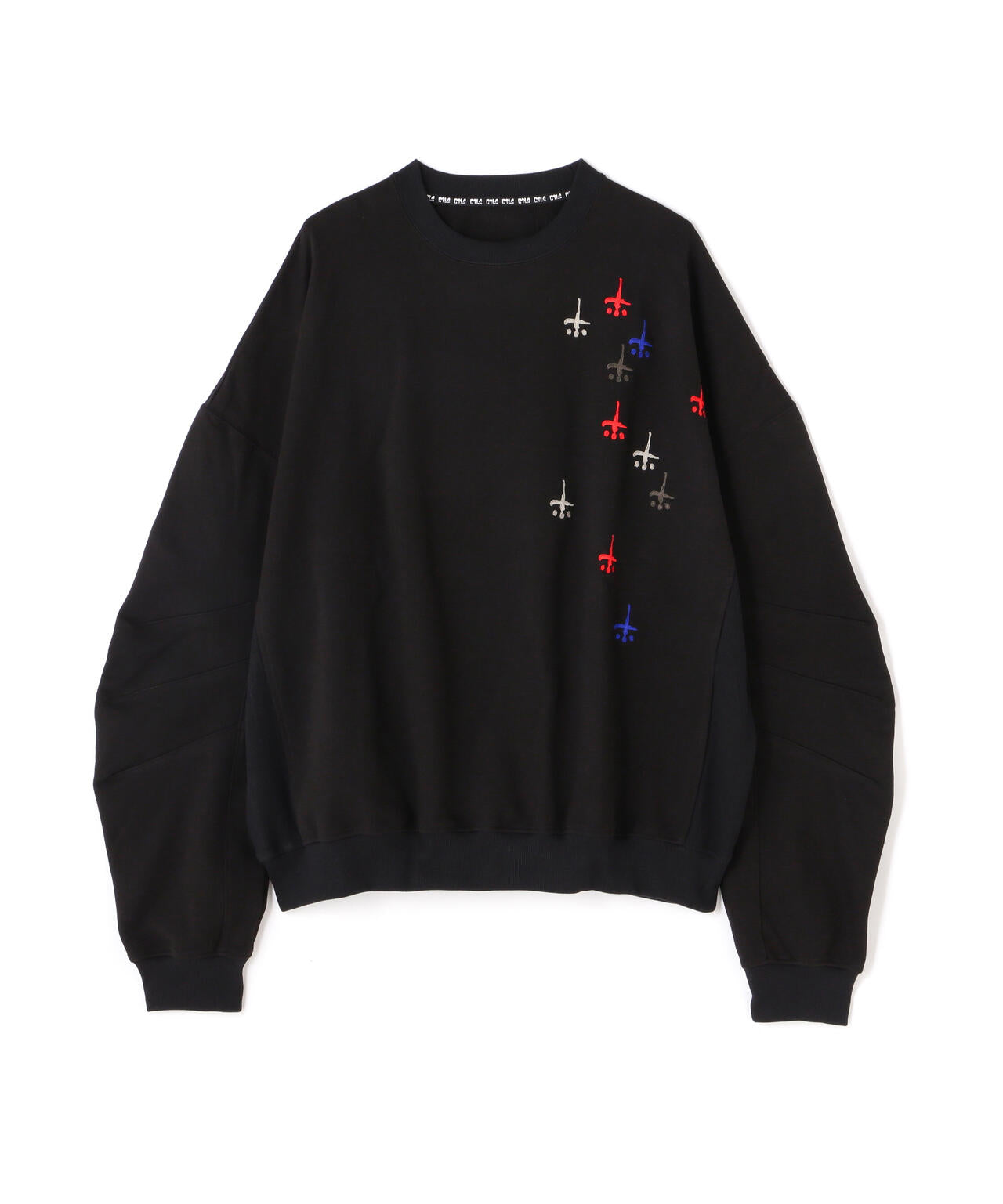 CTLS/シーティーエルエス/別注USUAL CREW-NECK 刺繍クロス