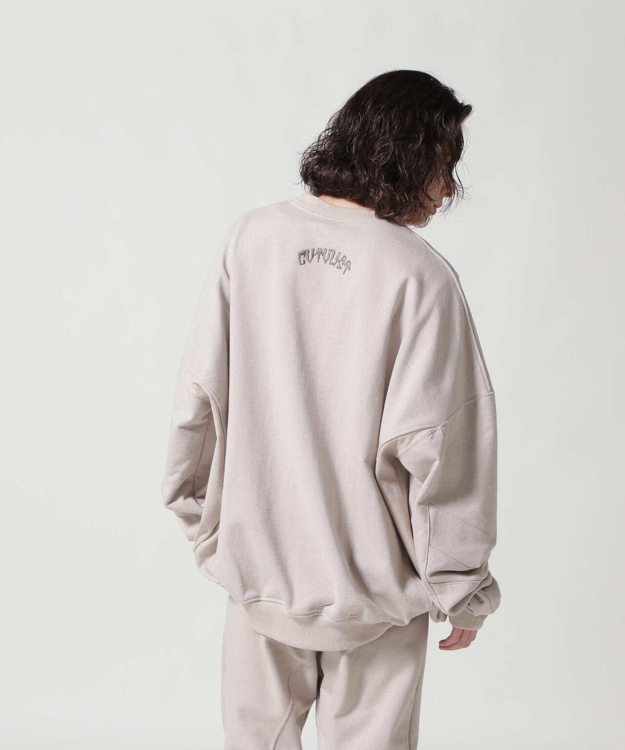 CTLS/シーティーエルエス/別注USUAL CREW-NECK 刺繍クロス