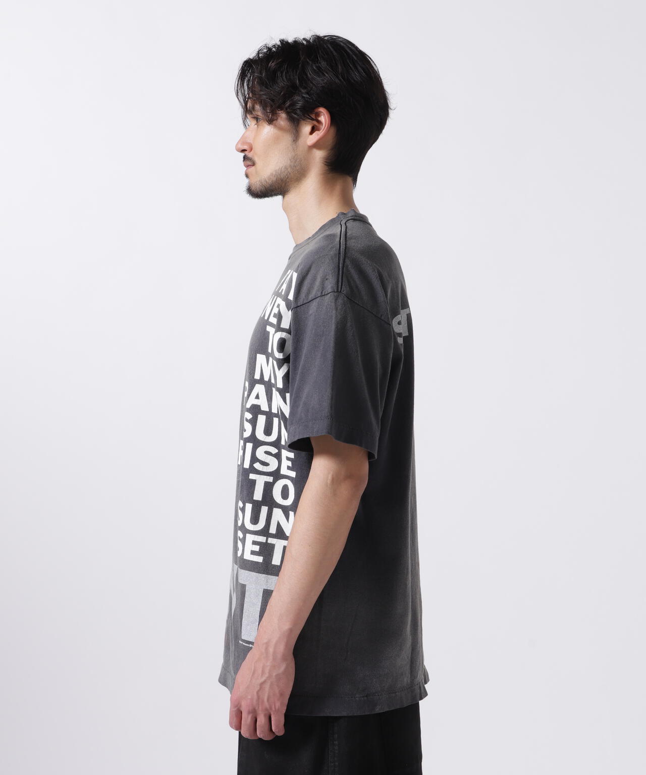SAINT MICHAEL/セント マイケル×PTP/SS TEE/STAY REAL/BLK