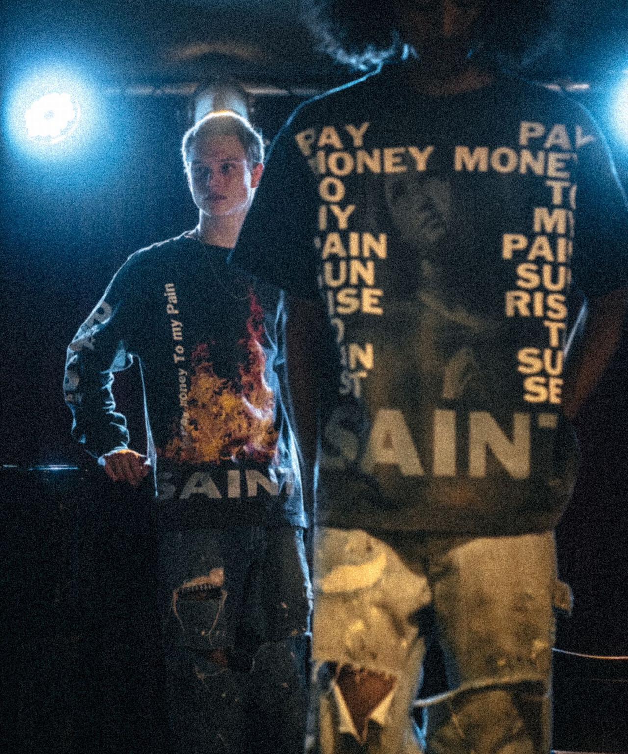 SAINT MICHAEL/セント マイケル×PTP/SS TEE/STAY REAL/BLK