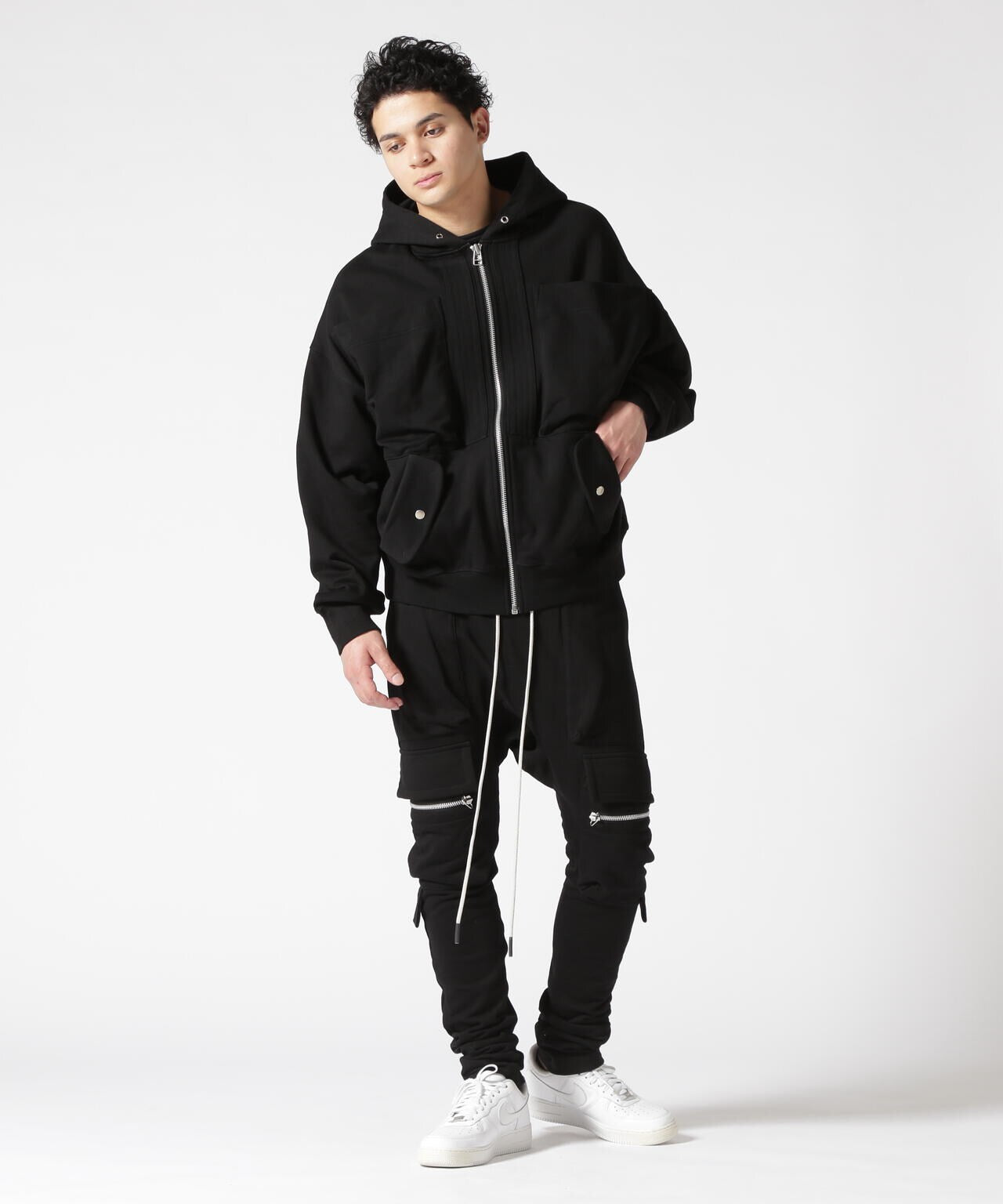 A.F ARTEFACT/エーエフ・アーティファクト/Zip Sweat Sarouel Pants
