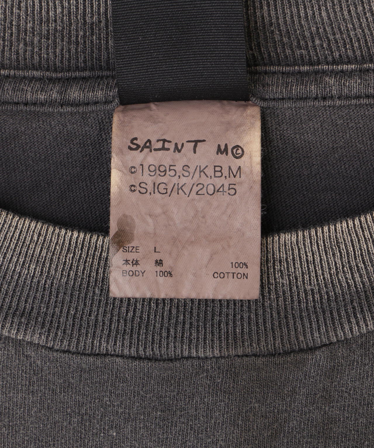 SAINT MICHAEL/セントマイケル/GS_LS TEE/ILYA GITS/BLACK
