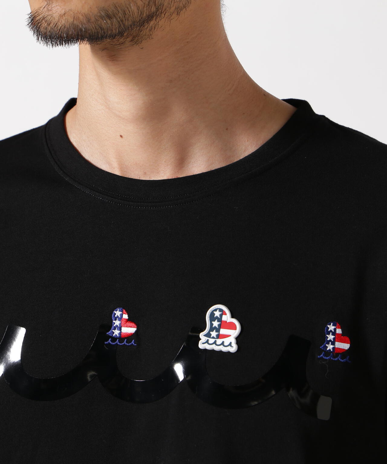 muta MARINE/ムータ マリン/別注Three America Heart LS TEE