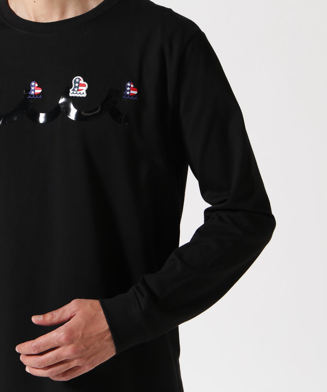 muta MARINE/ムータ マリン/別注Three America Heart LS TEE