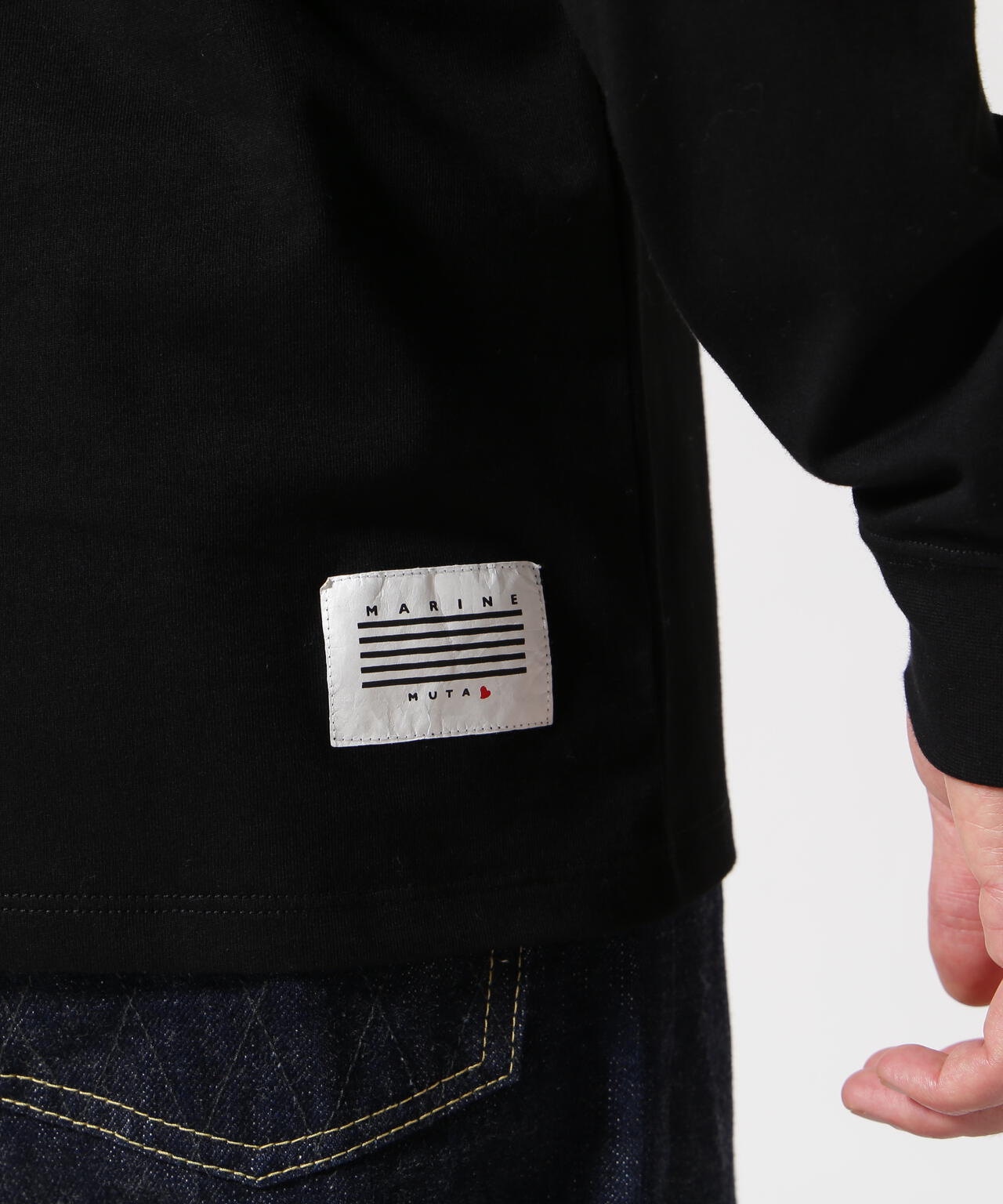 muta MARINE/ムータ マリン/別注Three America Heart LS TEE