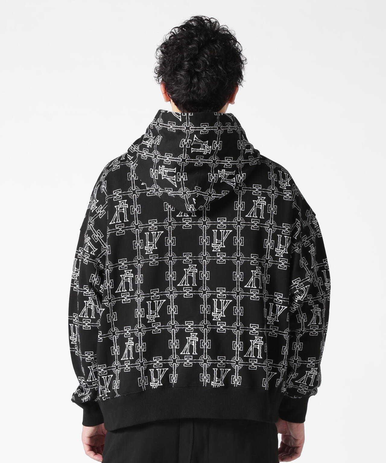 A.F ARTEFACT/エーエフ・アーティファクト/MONOGRAM PATTERN HOODIE