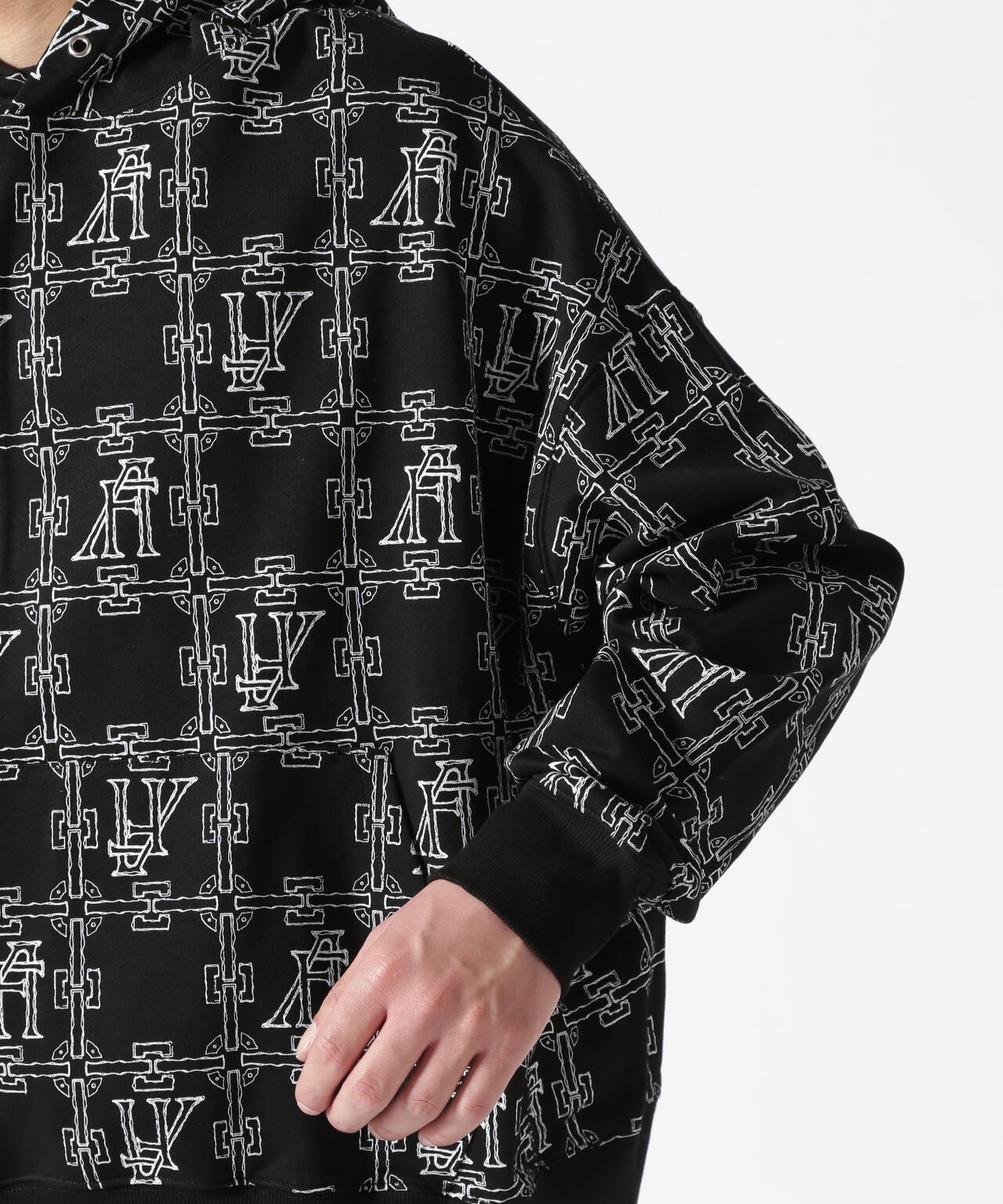 A.F ARTEFACT/エーエフ・アーティファクト/MONOGRAM PATTERN HOODIE
