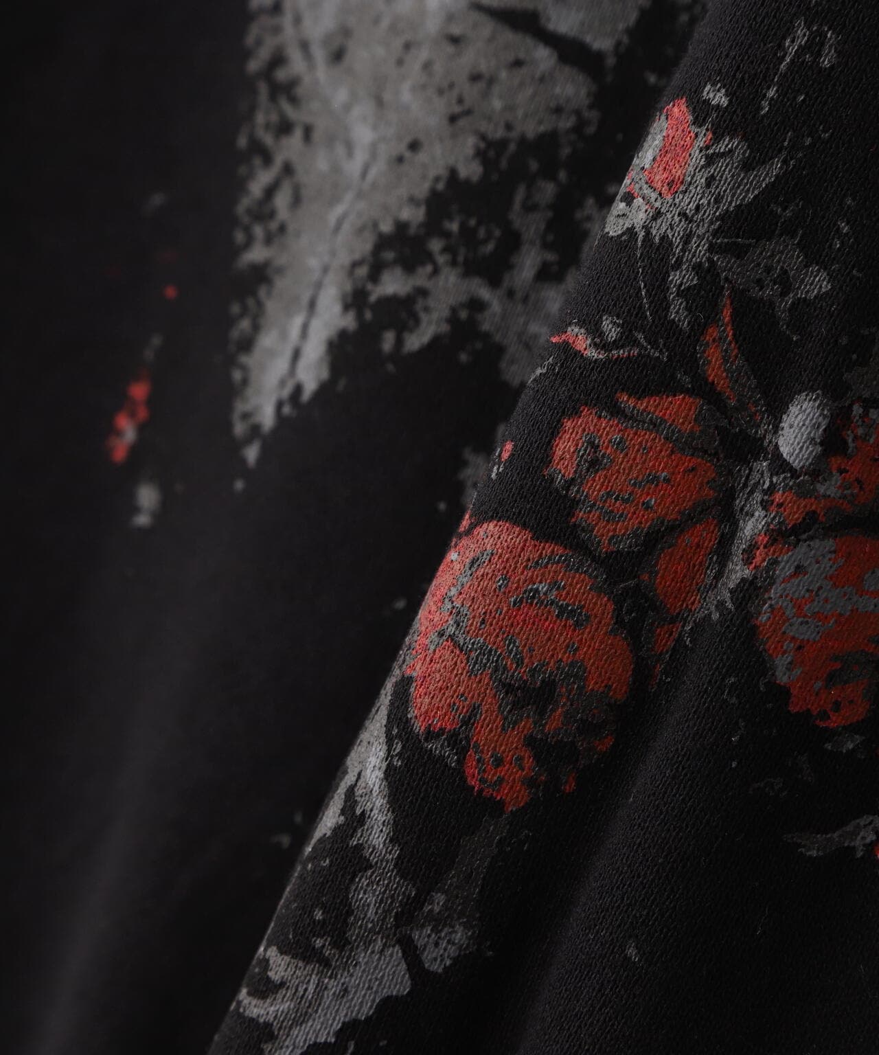 Y's/ワイズ/FLOWER＋FOOTPRINT LONG HOODIE