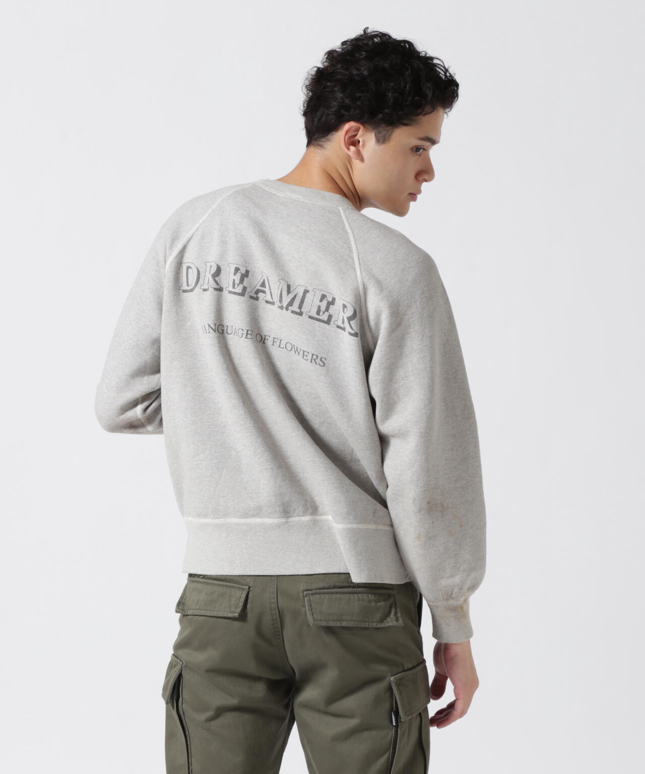 SAINT MICHAEL/セントマイケル/CREW SWEAT/FLOWER/GRAY